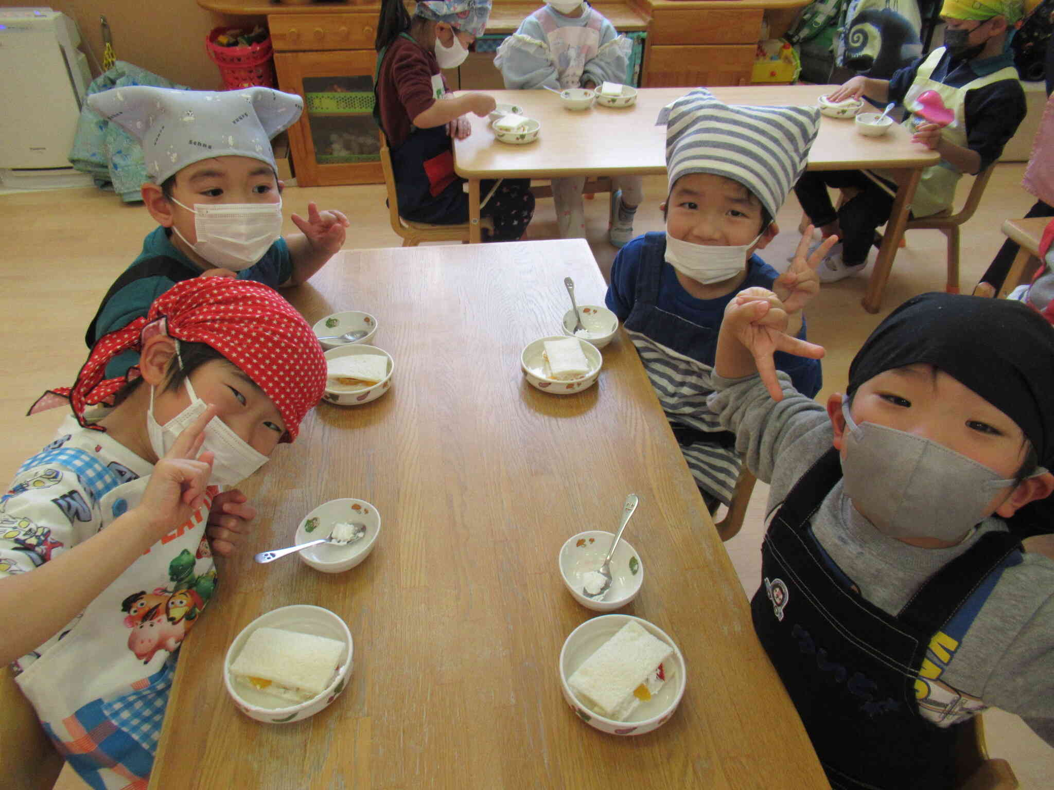 みんなでおいしくいただきます！