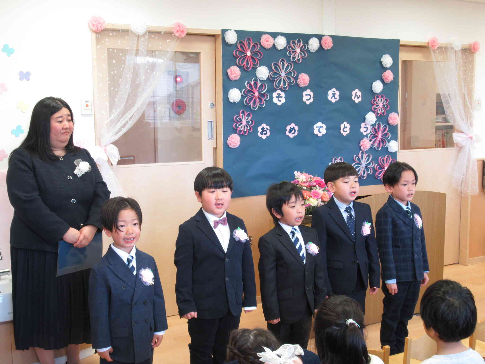 一人ひとり立派にお別れの言葉を言うことができました。