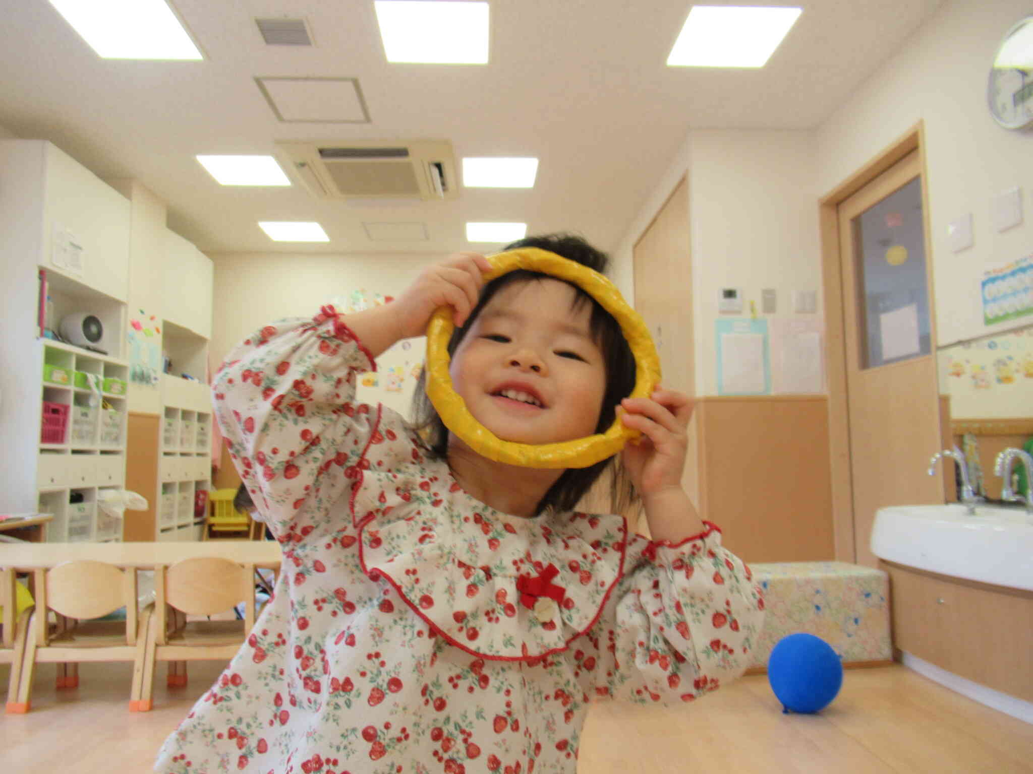 おもいっきり室内で遊ぼう！【１歳児クラス：あひる組】