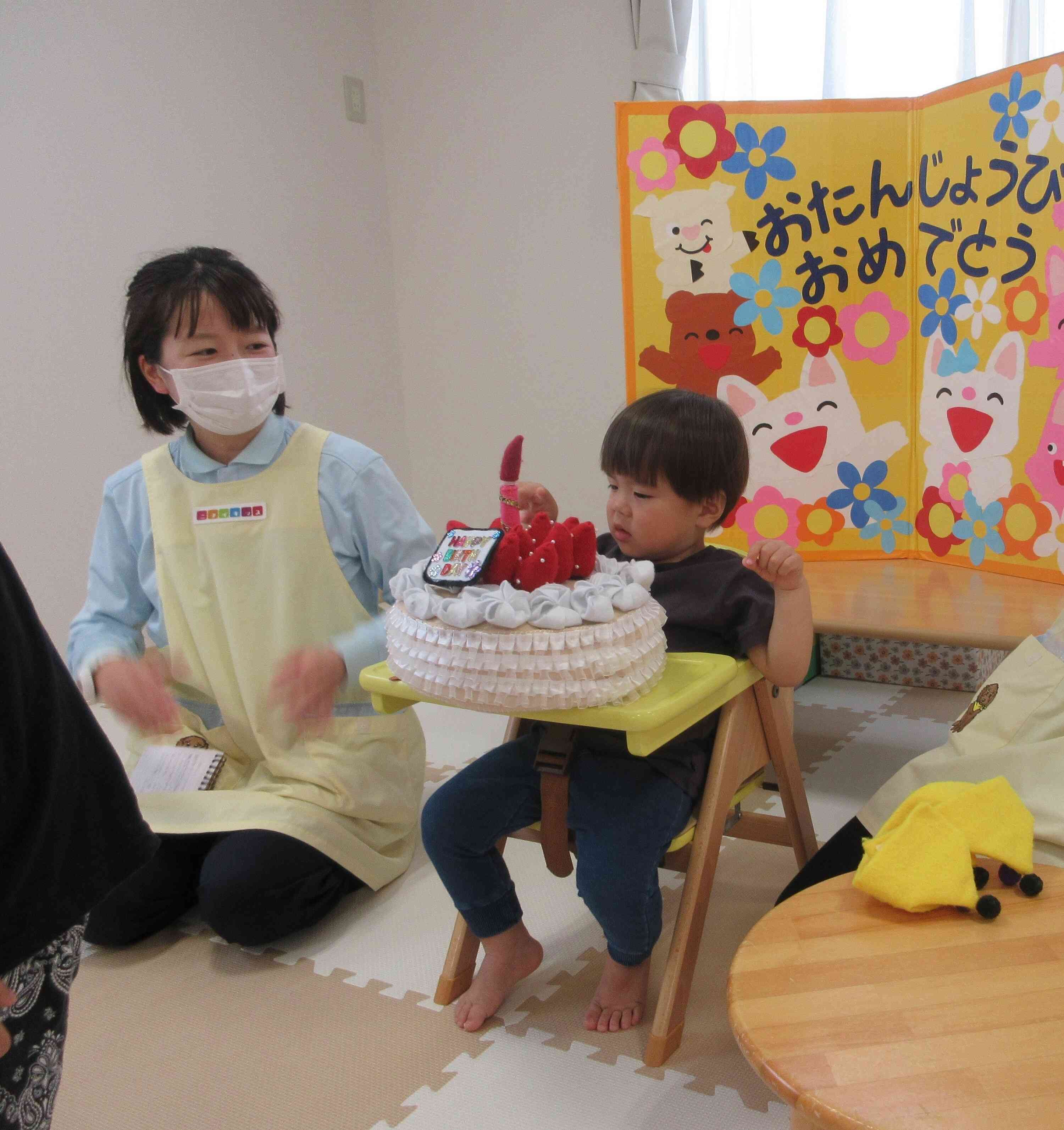 ケーキ作りに挑戦