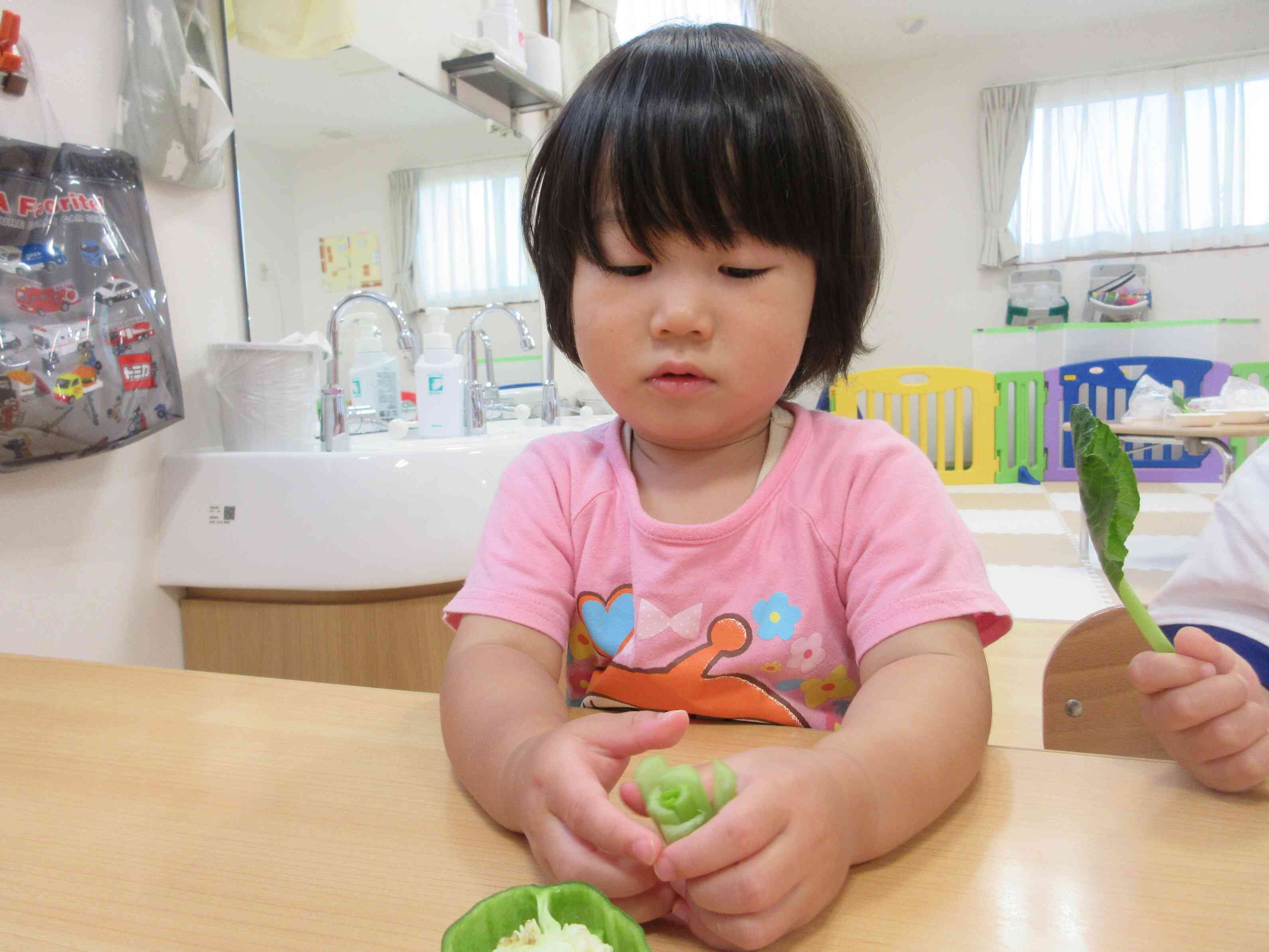 6月の食育～野菜スタンプで遊ぼう～