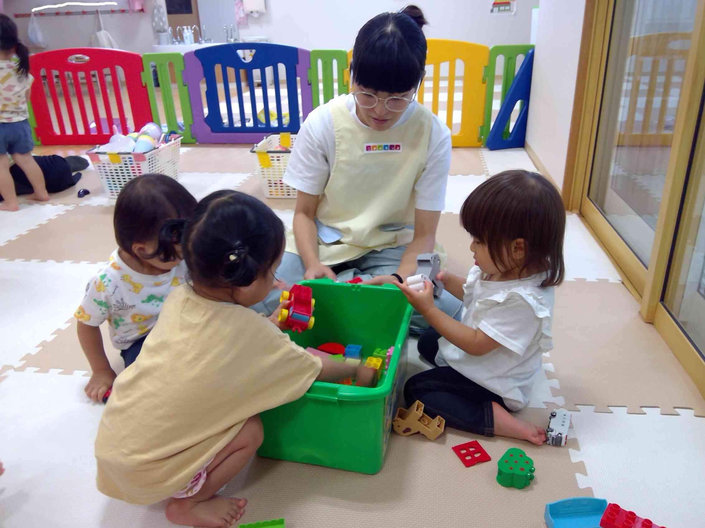 一緒にブロックで遊ぼう！