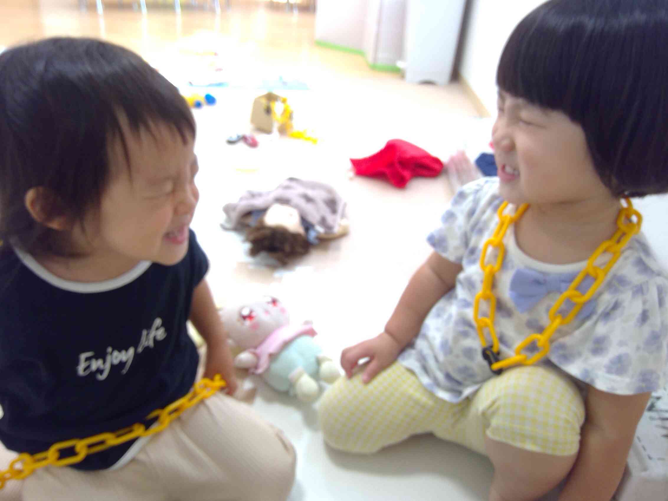 に～らめっこしましょ～♪