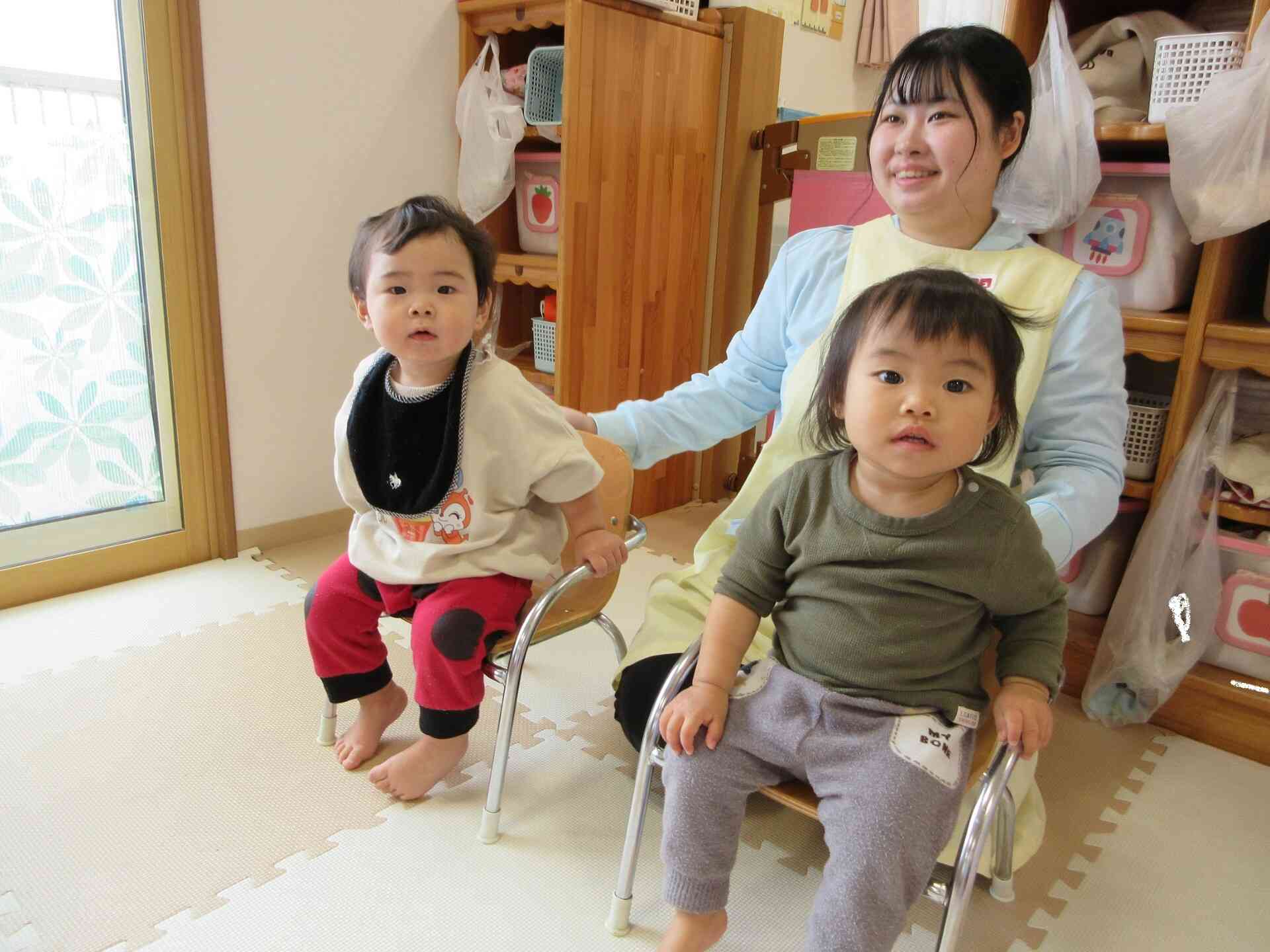 ひよこ組さん(0歳児)もおいしく食べたよ