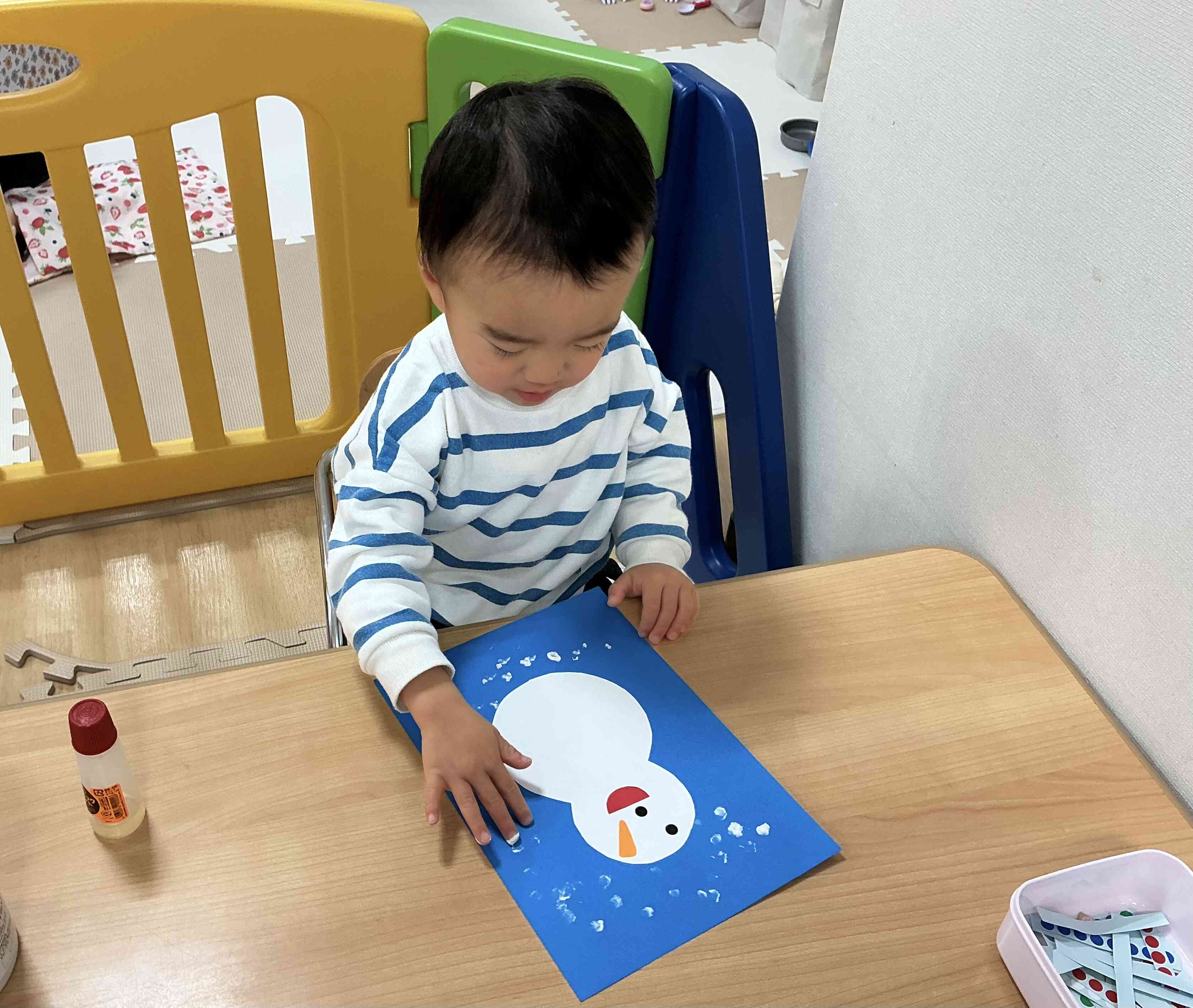 雪だるま作ったよ