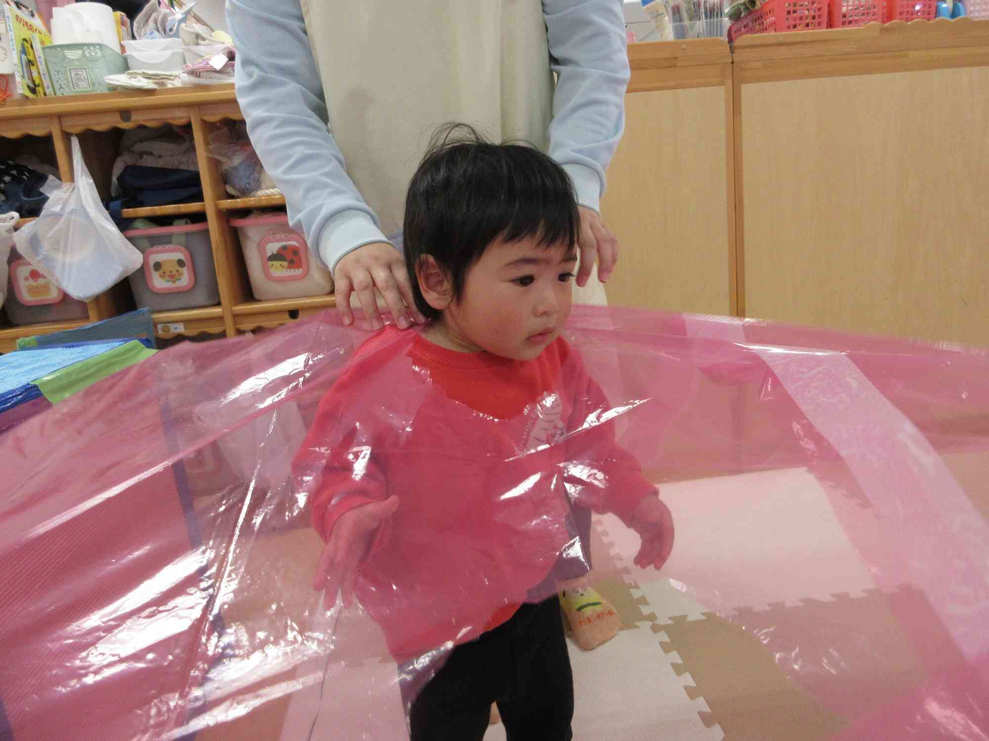 ポリ袋遊びをしたよ！