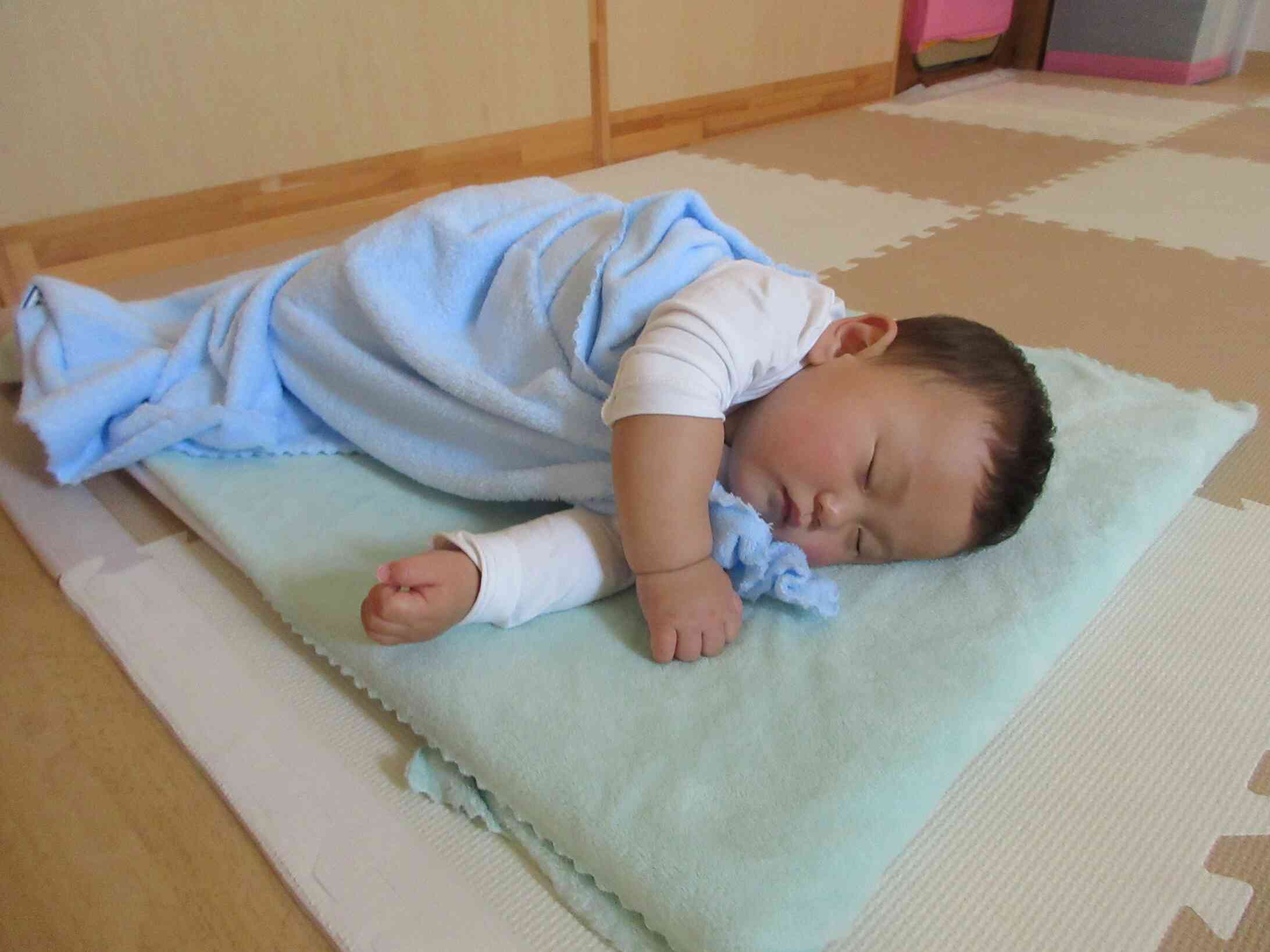 お布団でぐっすり眠れるよ