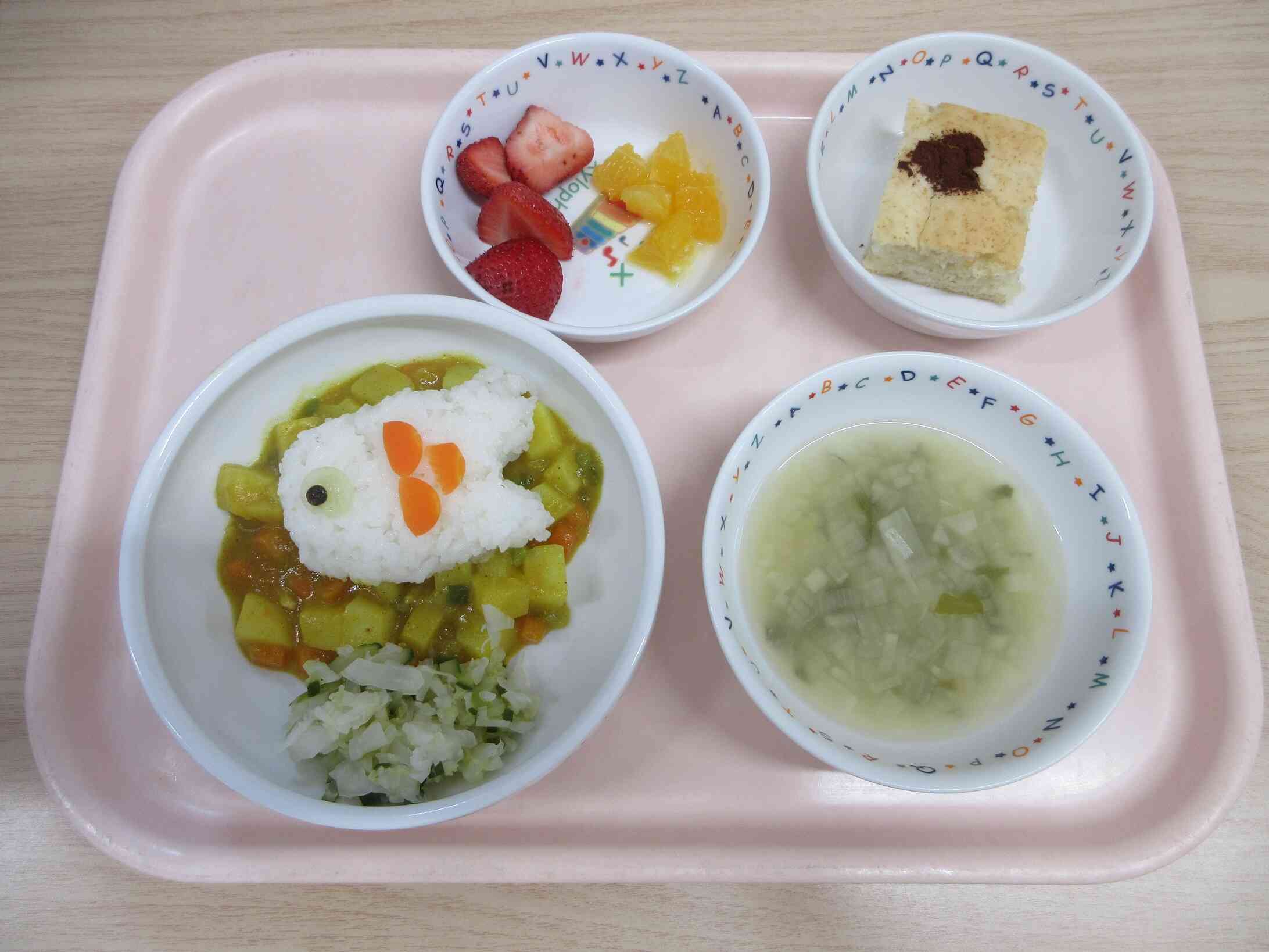お誕生日会の給食メニュー♪
