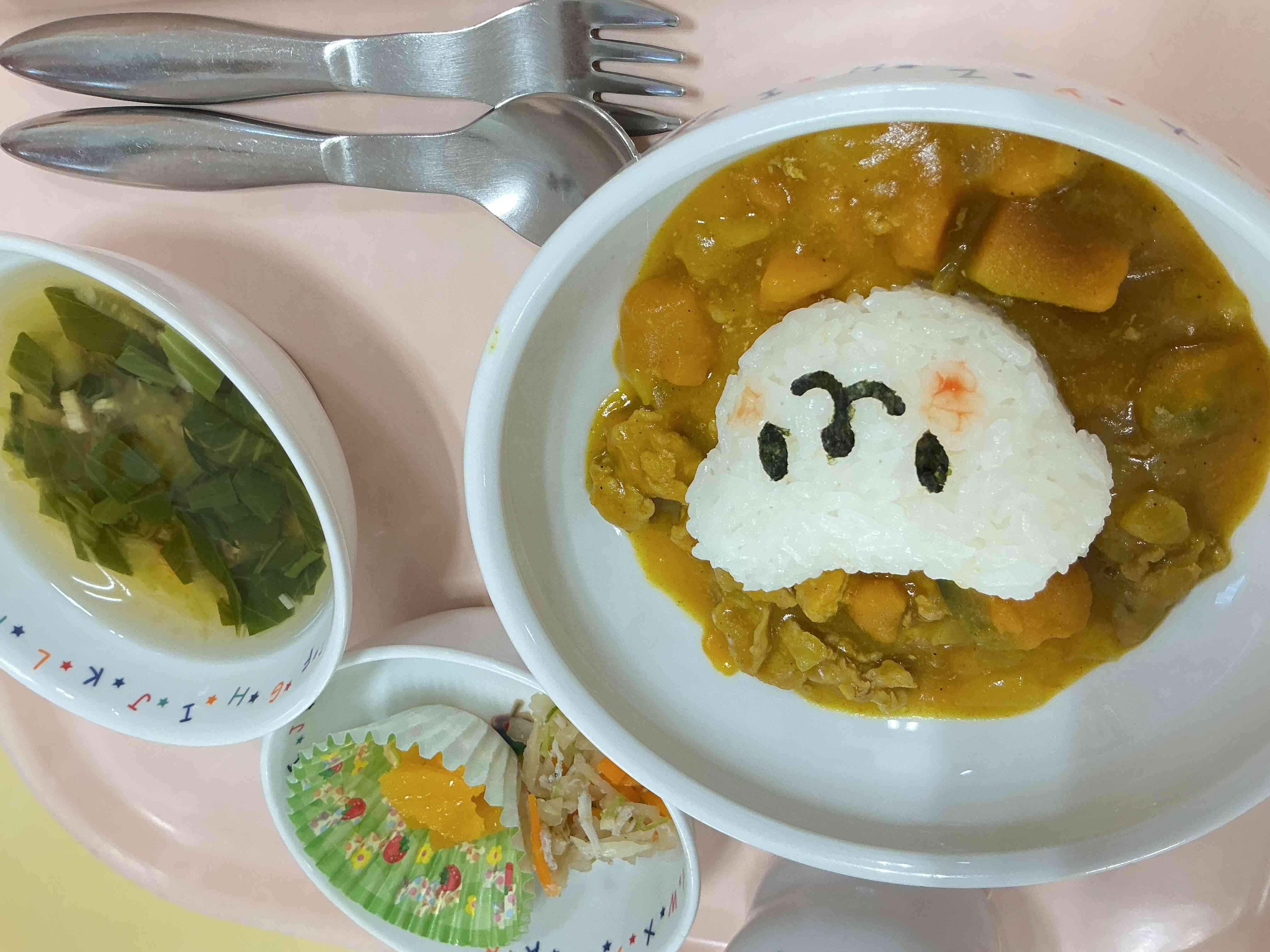 にっこりくまちゃんのカレー!おいしかったよ