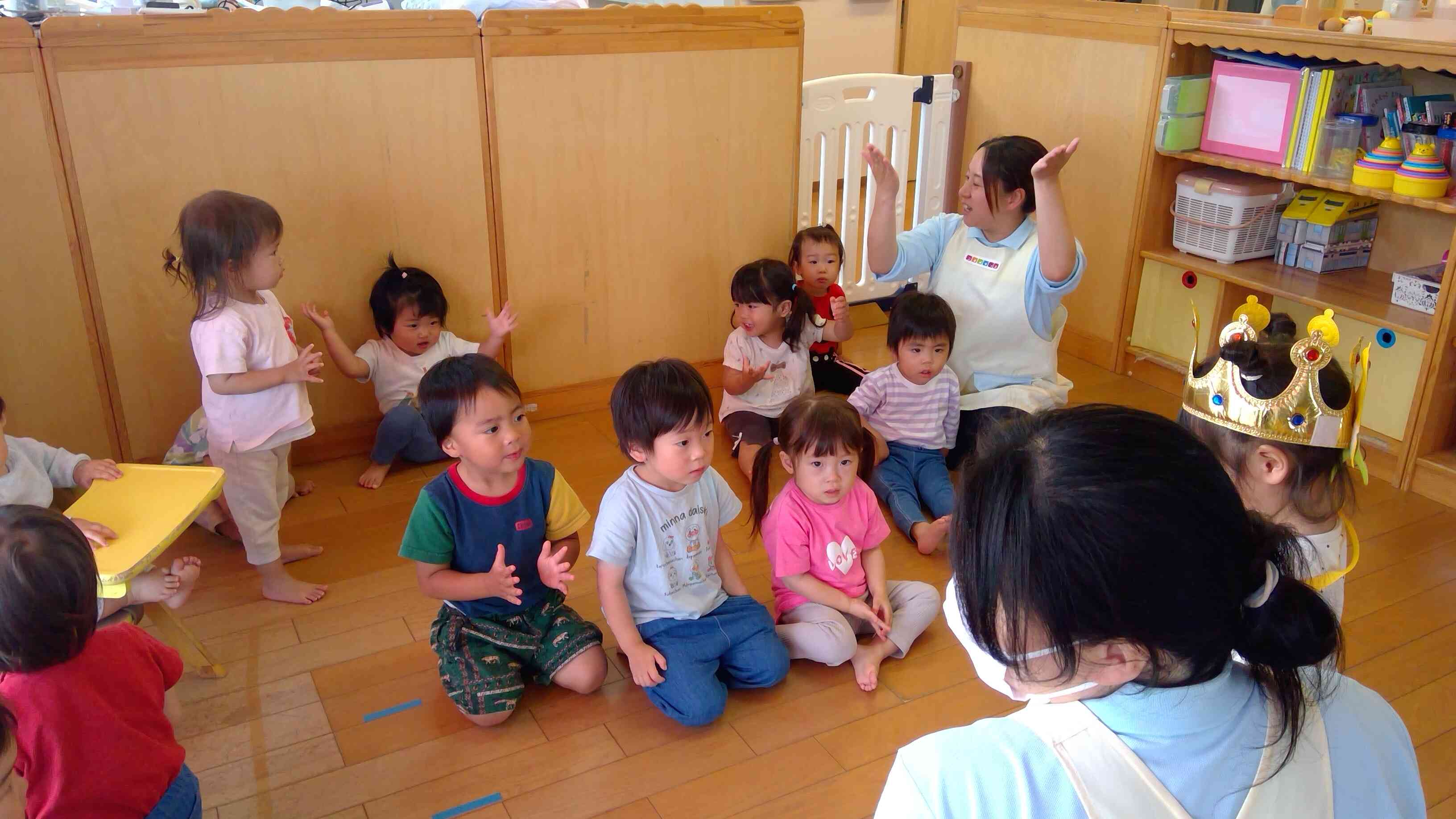 たんたんたんたんたんじょうびー、みんなが歌ってお祝いしてくれました。