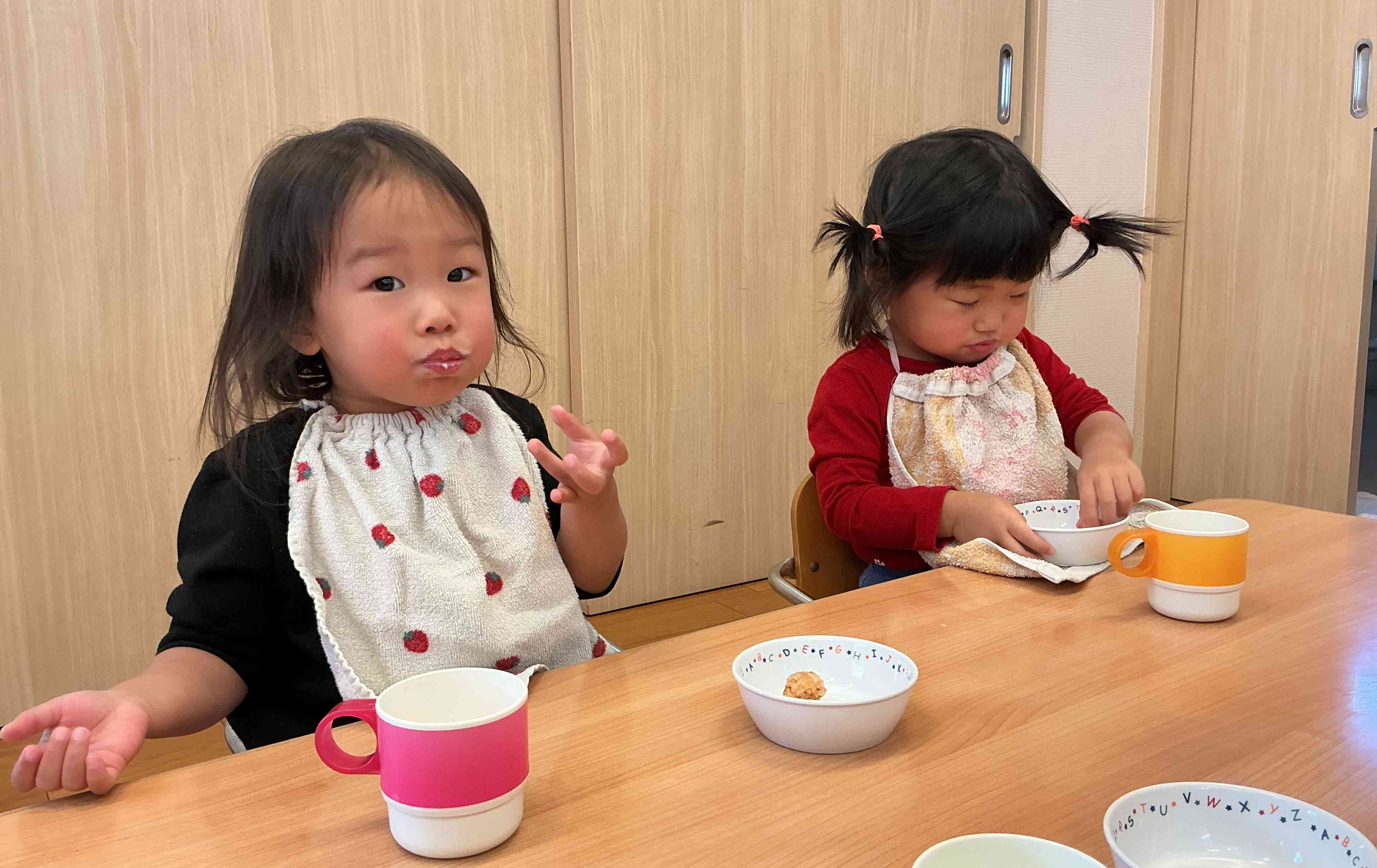 ゆうやけおにぎり、おいしい～。