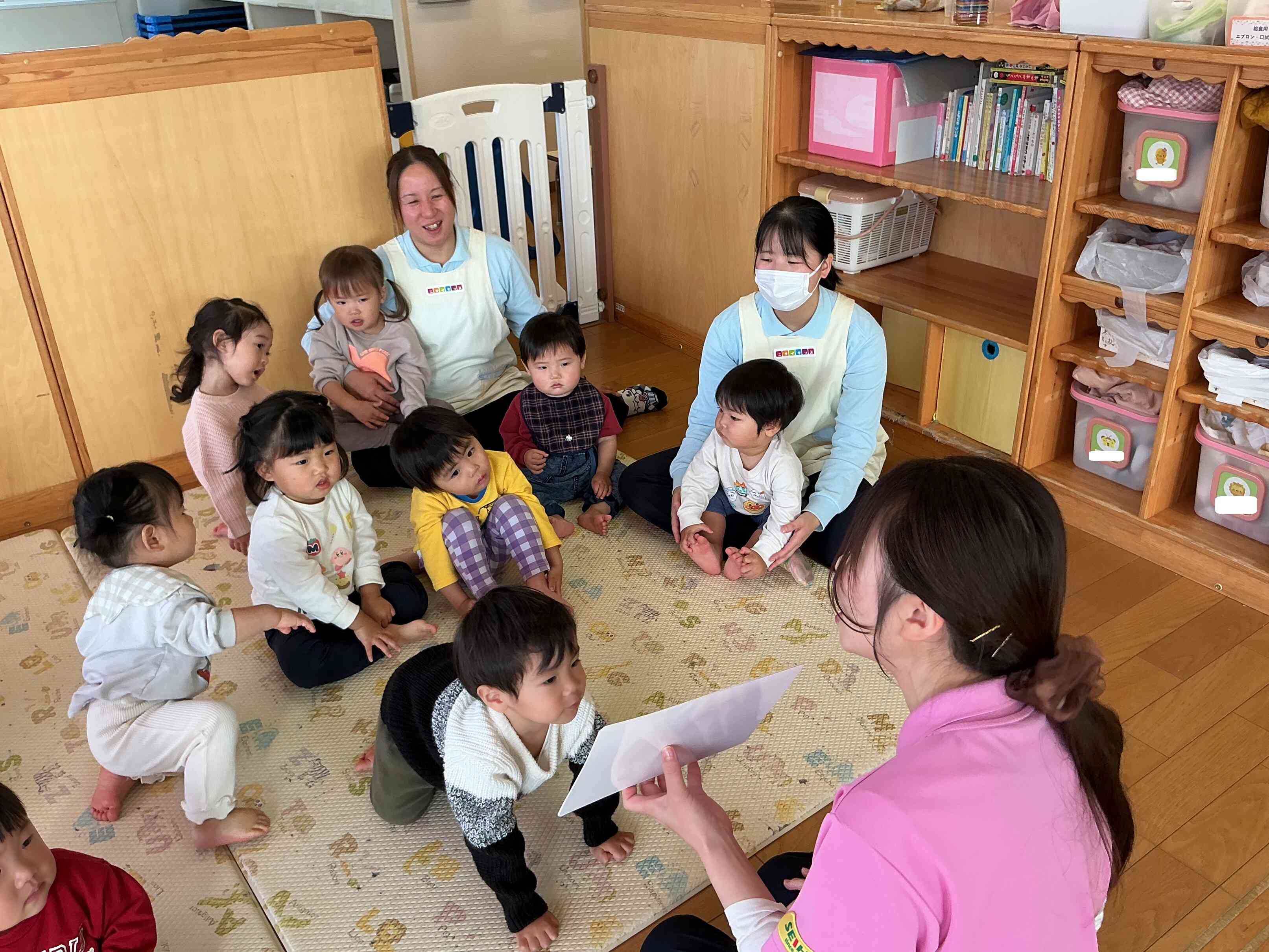 講師の先生のお話、とっても上手に聞けますよ。