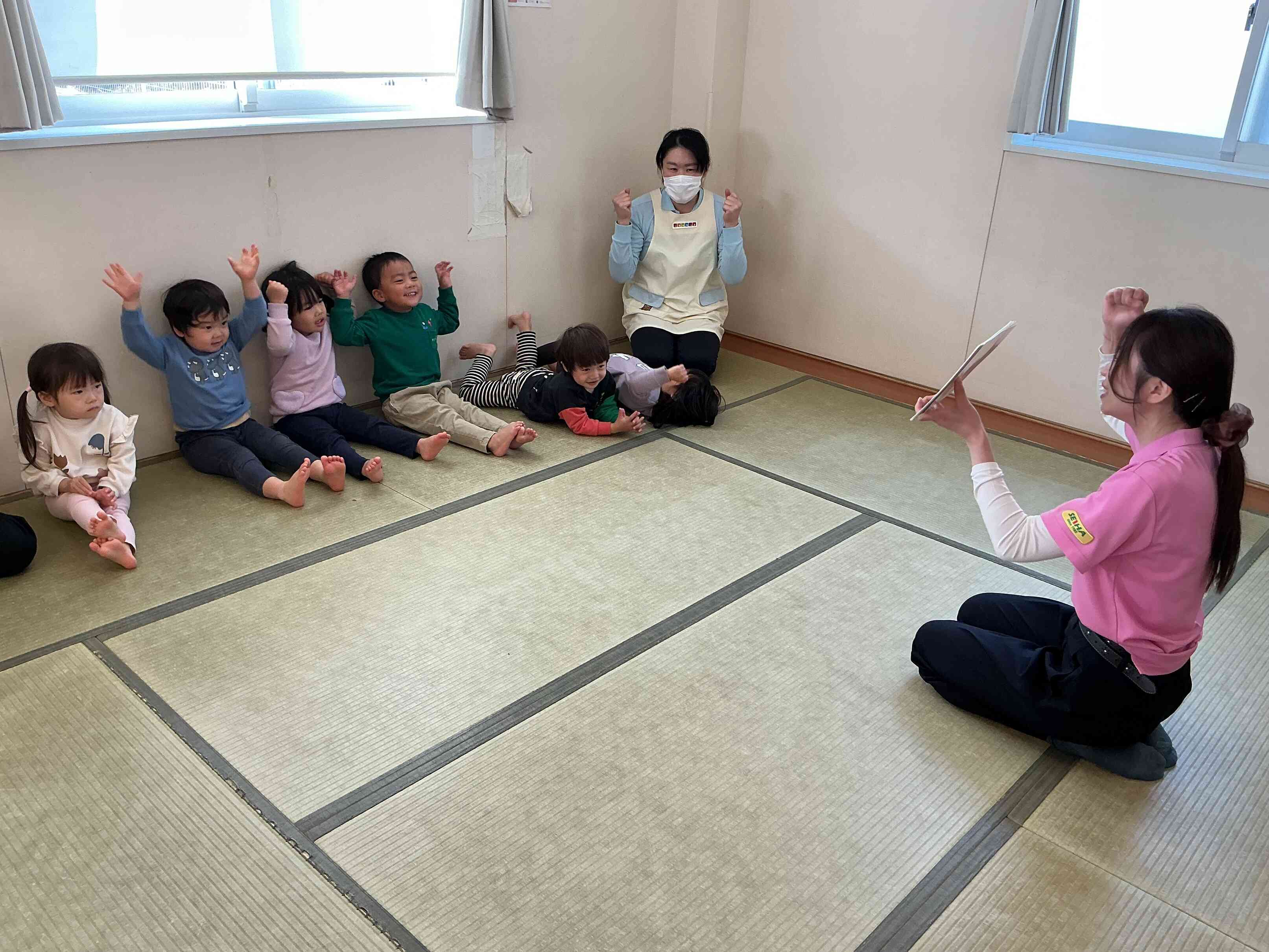 「I´m great」のポーズです。