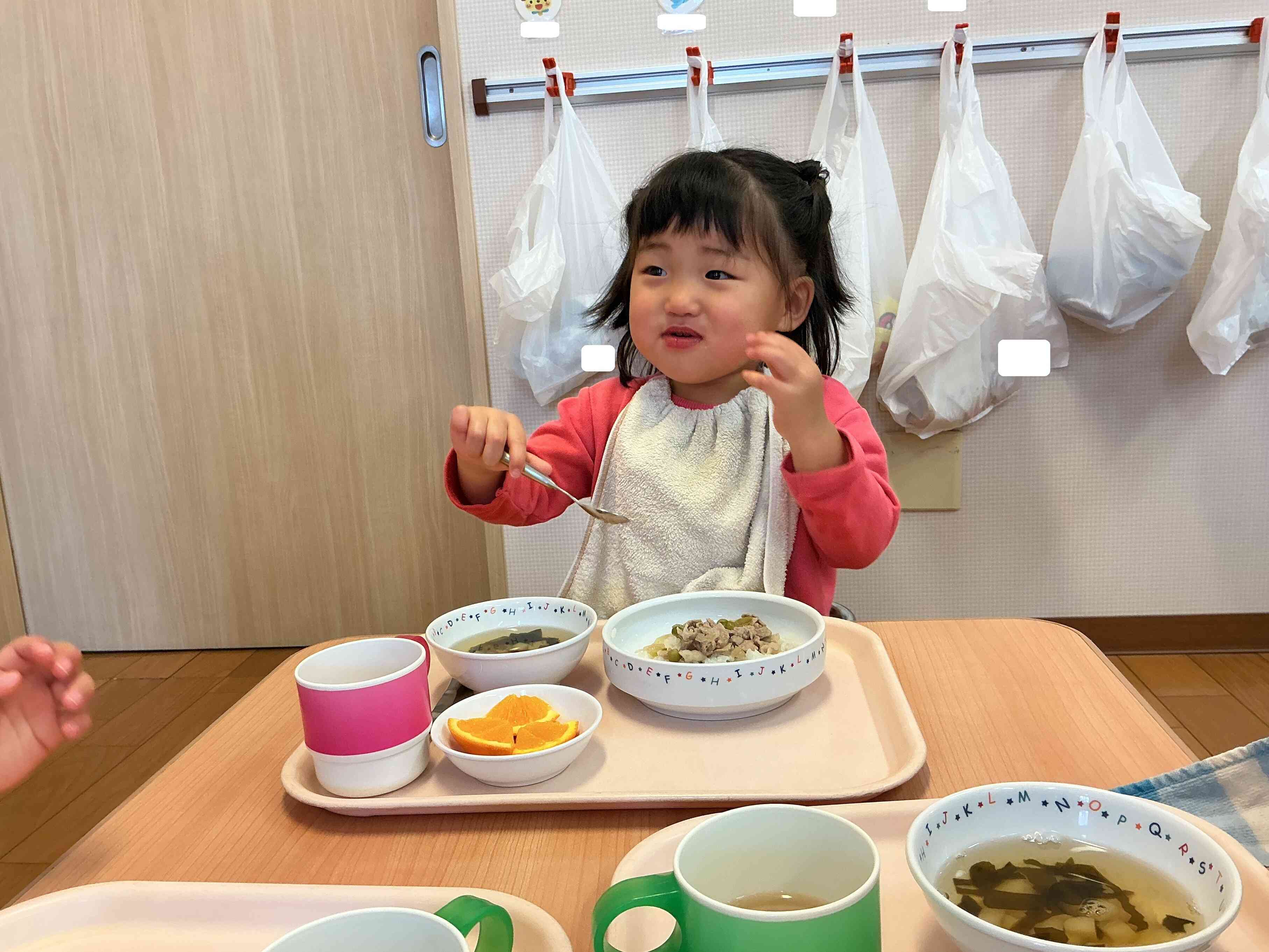 バースデー給食おいしいね