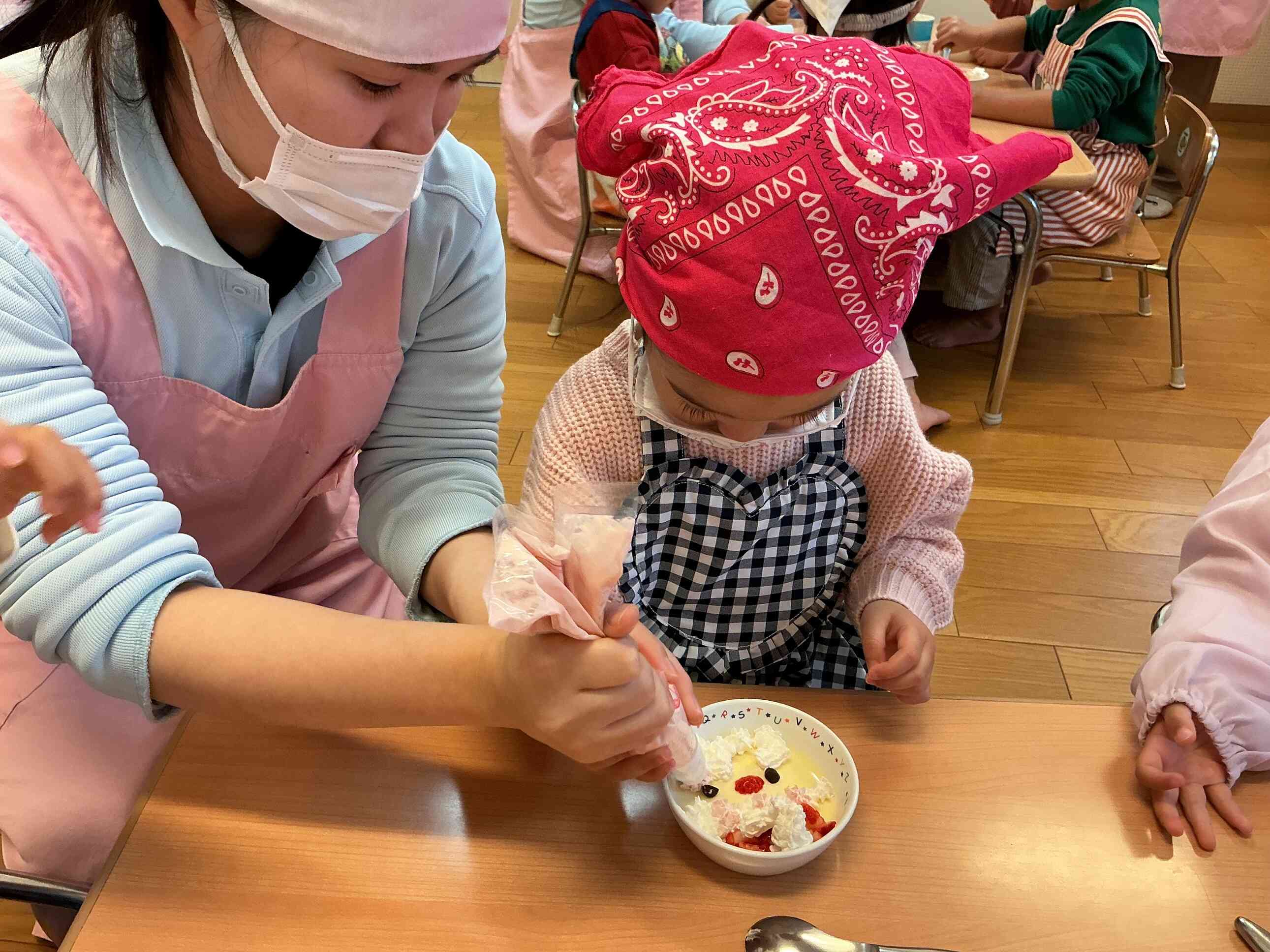 サンタプリンつくったよ