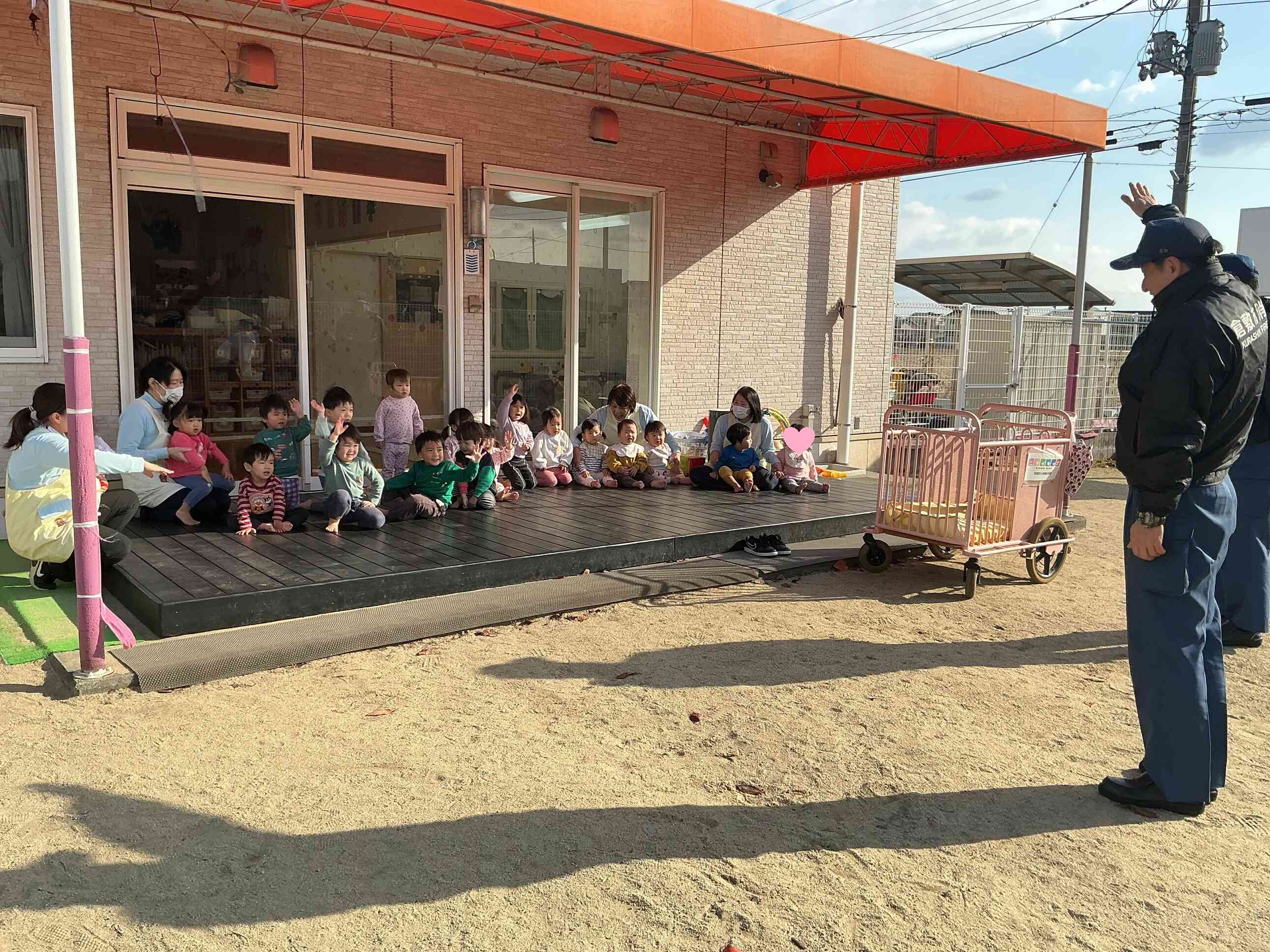 ドキドキワクワクの避難訓練