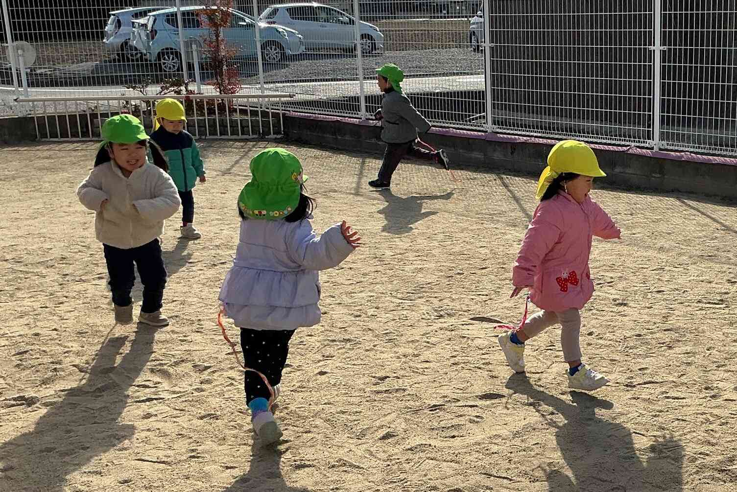 しっぽとり楽し～。