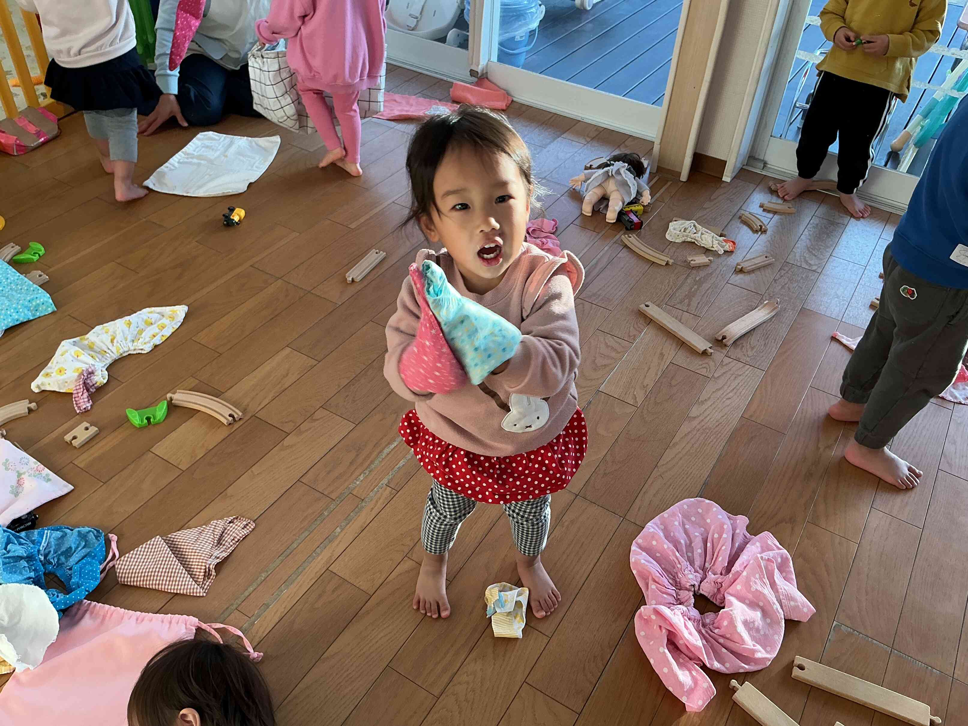 スカート履いたの。かわいいでしょ。