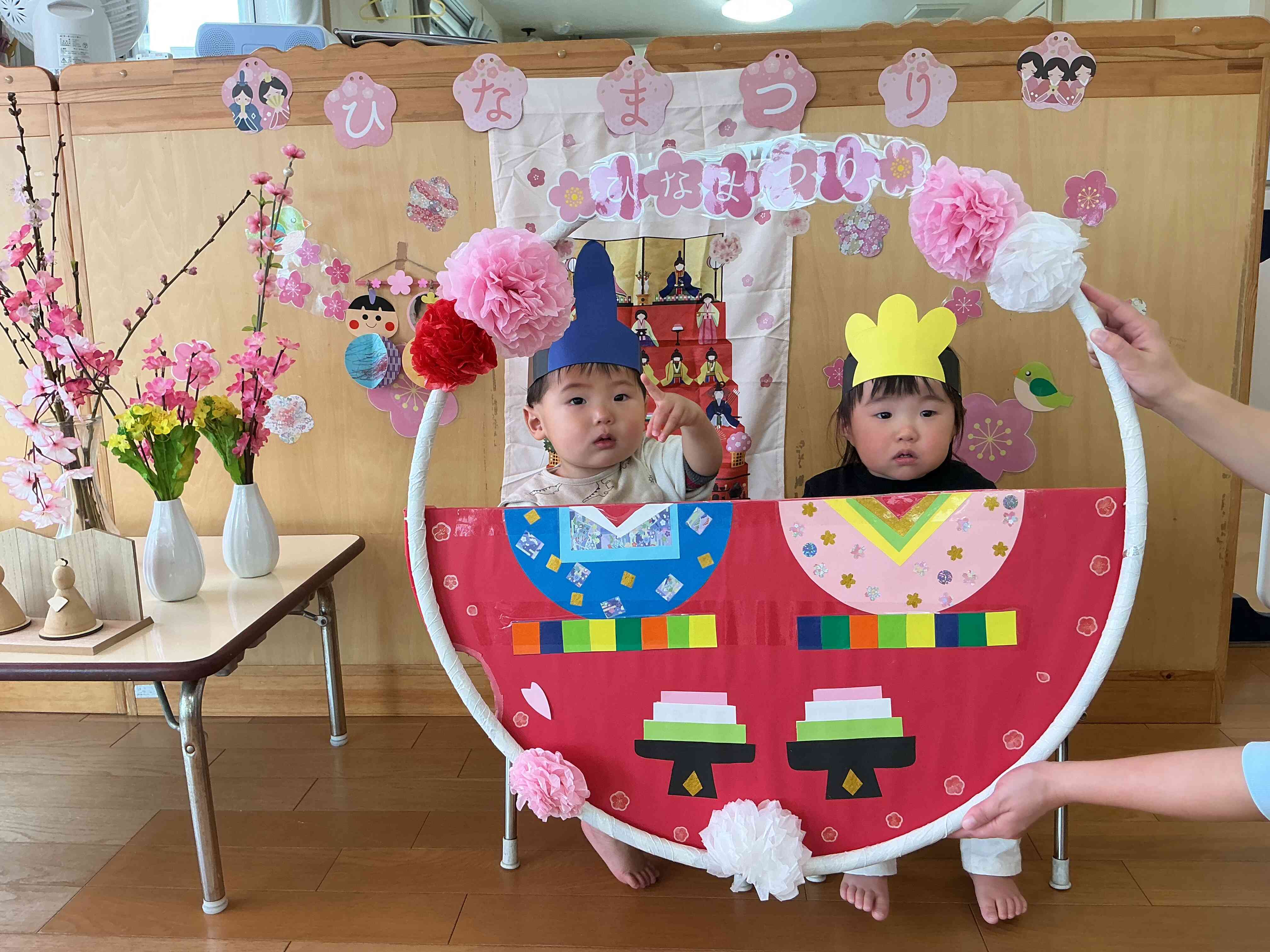 可愛いお雛様とお内裏様にへ～んしん