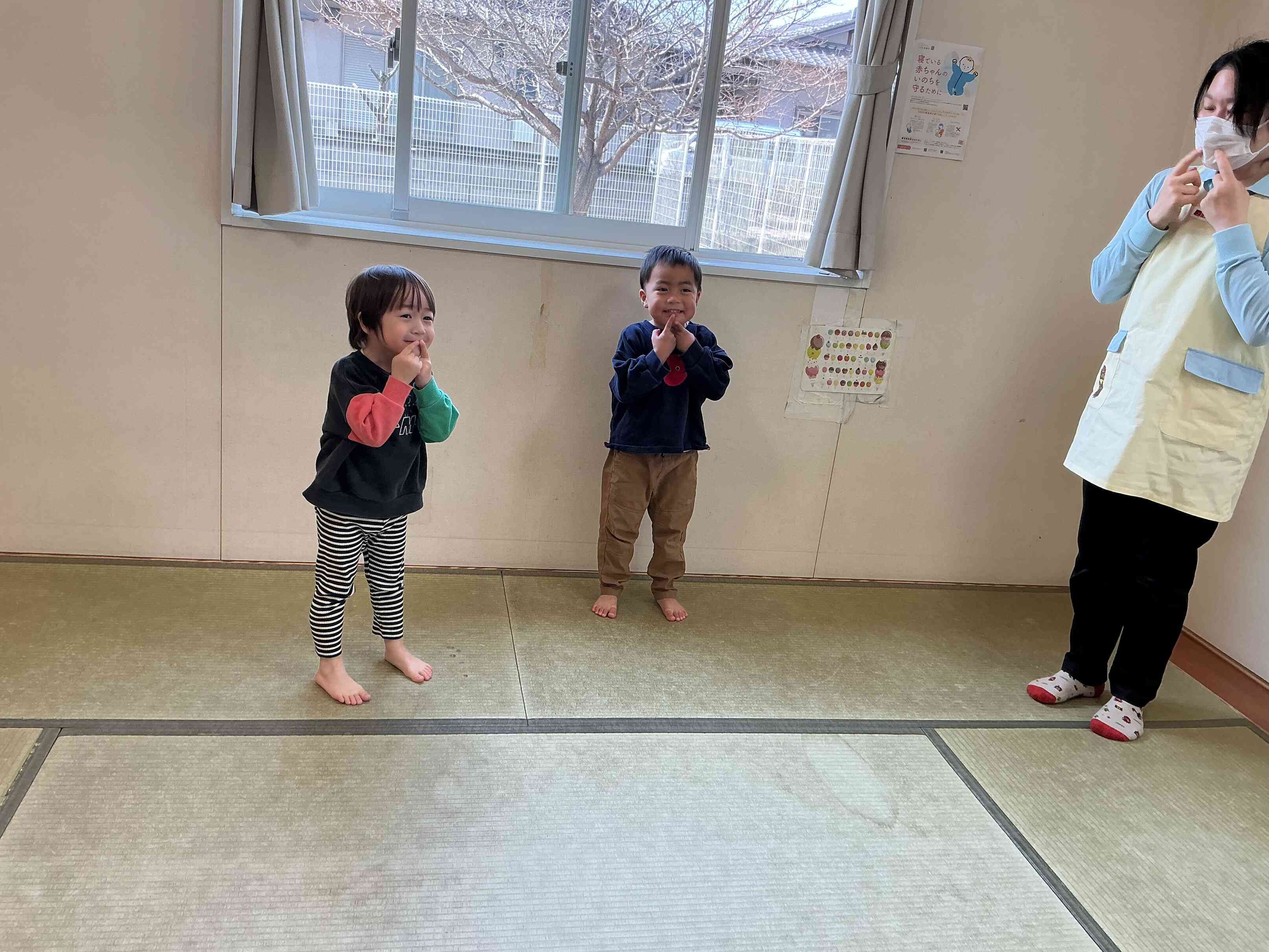 上手に真似っこ出来ました