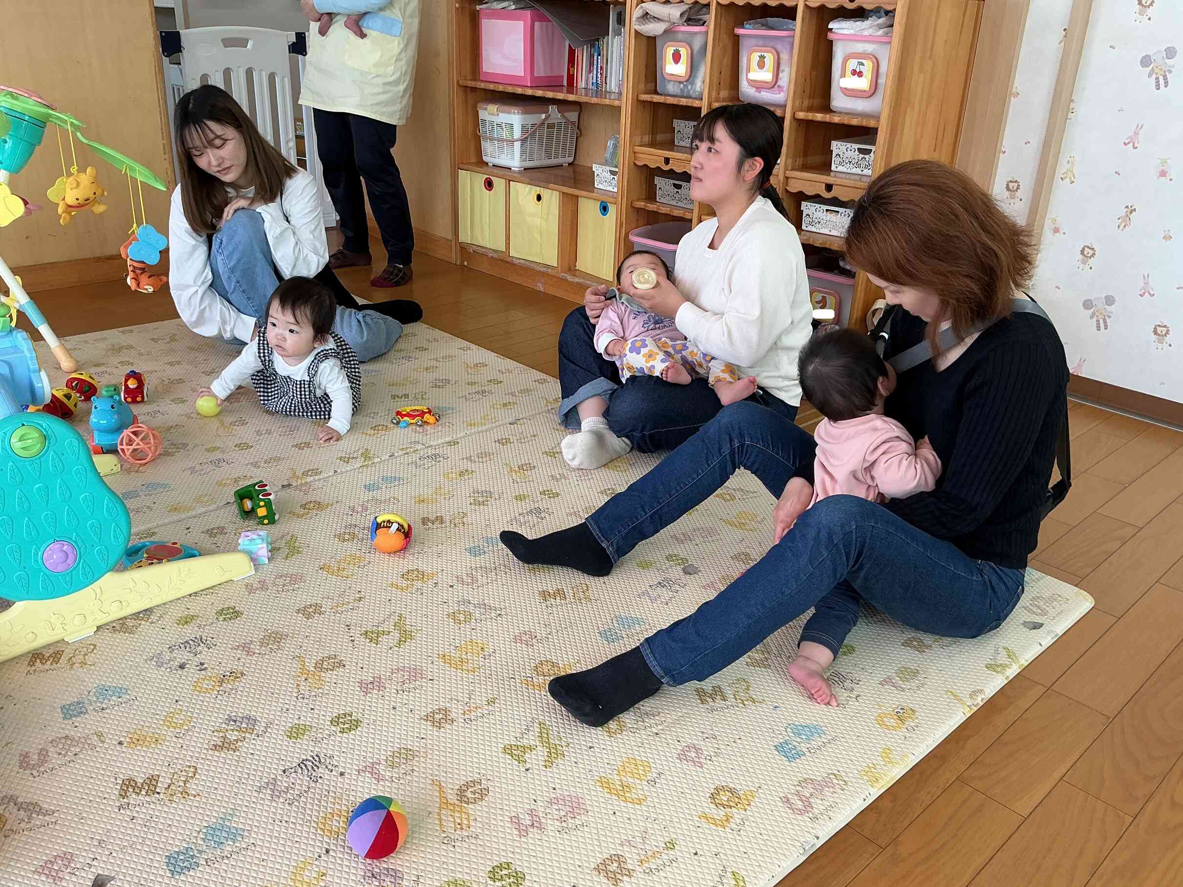 ママと一緒にニコニコで過ごすことが出来ました。