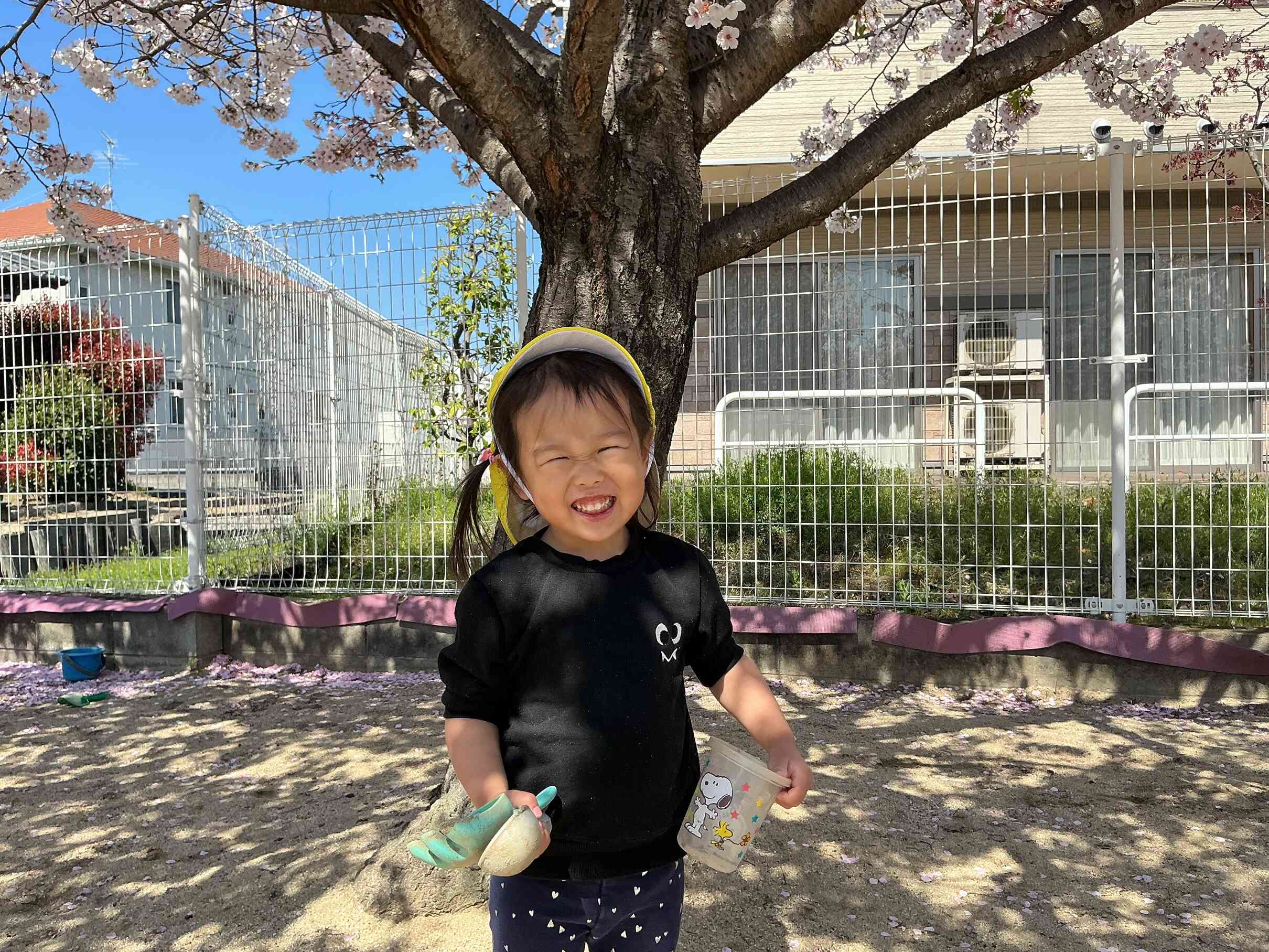 ニコニコがいっぱいの園庭