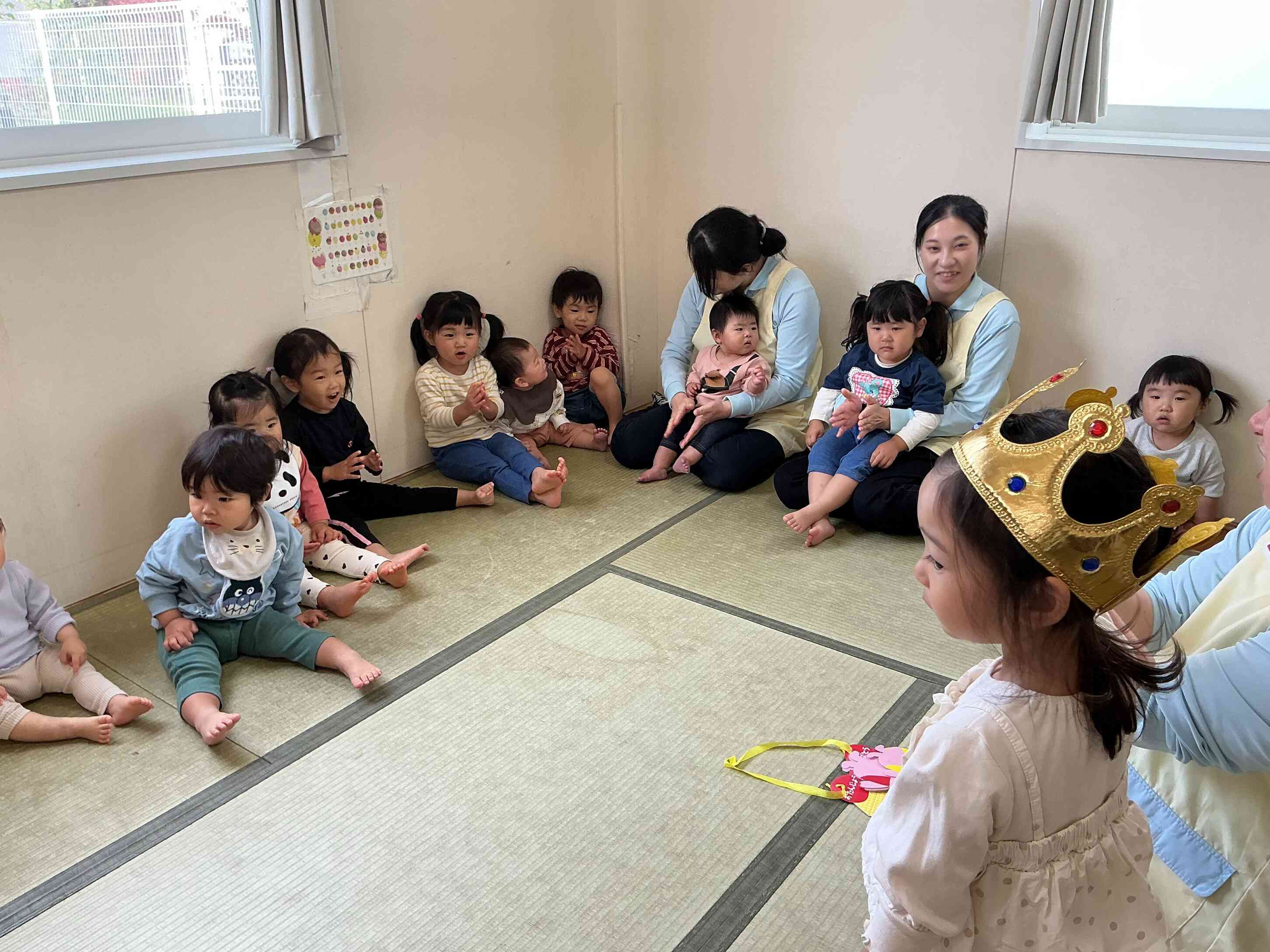 「たんたんたんたんたんじょうび～」とみんなで歌いましたよ。