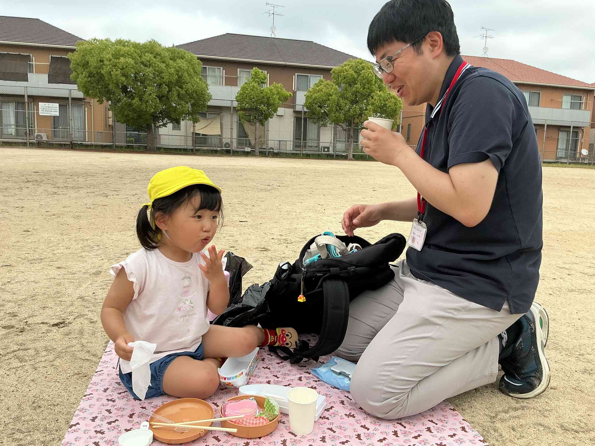 大好きなバナナをパクリ。おいしかったね~。