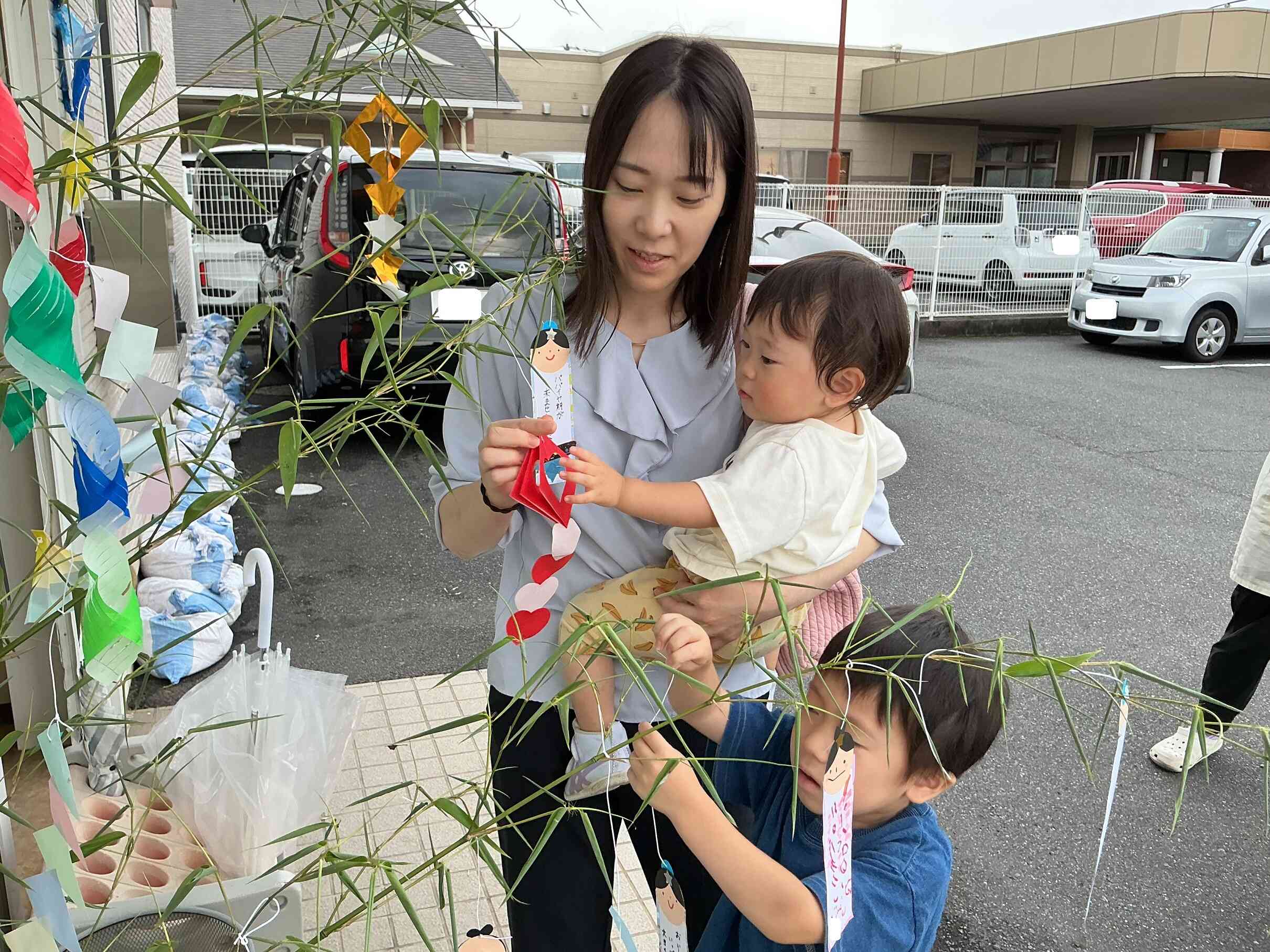 願い事の短冊飾ったよ