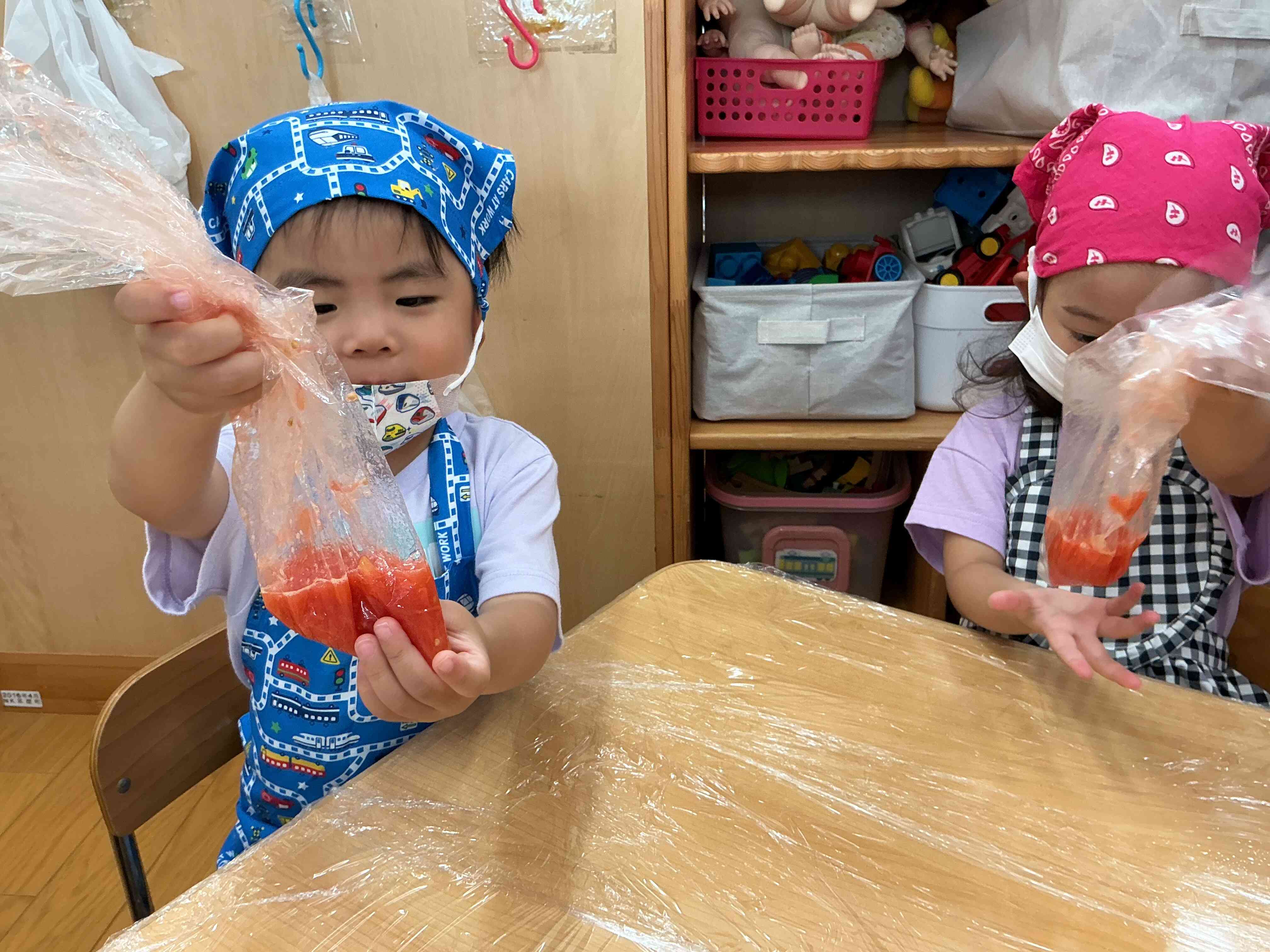 トマトジャムづくり