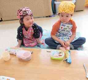 『ピクニックみたい♪』『楽しいね~!!』と最後も楽しい食育となりました♪