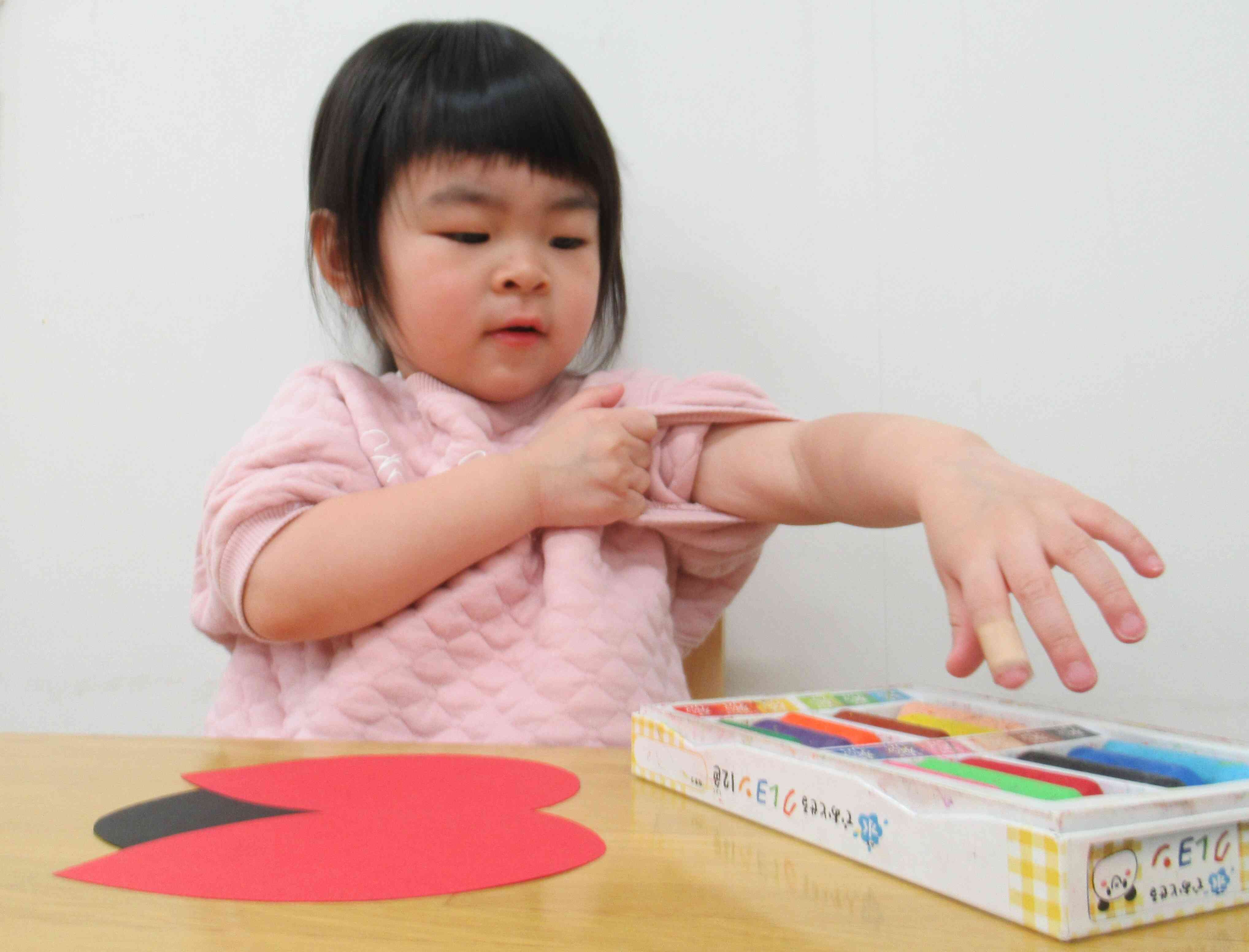 お袖をまくって…頑張るぞ！