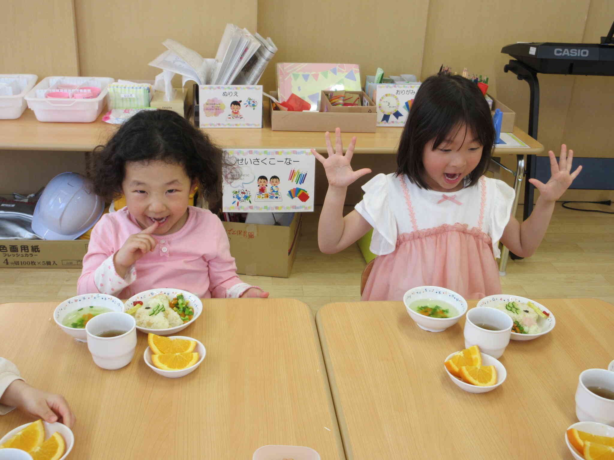 可愛くて美味しいごはん嬉しいね