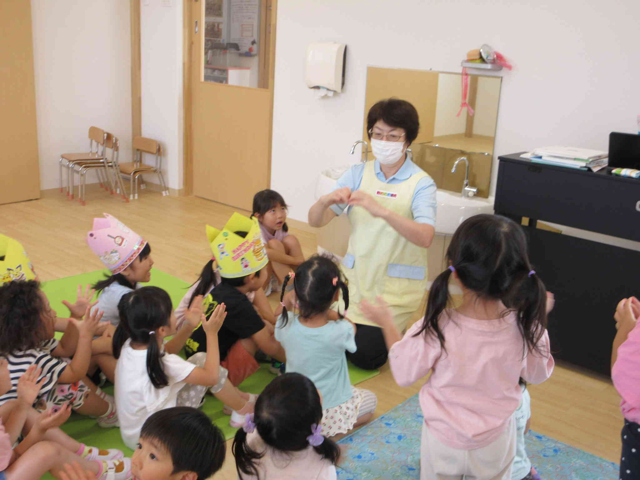 園長先生！お誕生日おめでとう！「どうもありがとうございます。誕生日って嬉しいね。」
