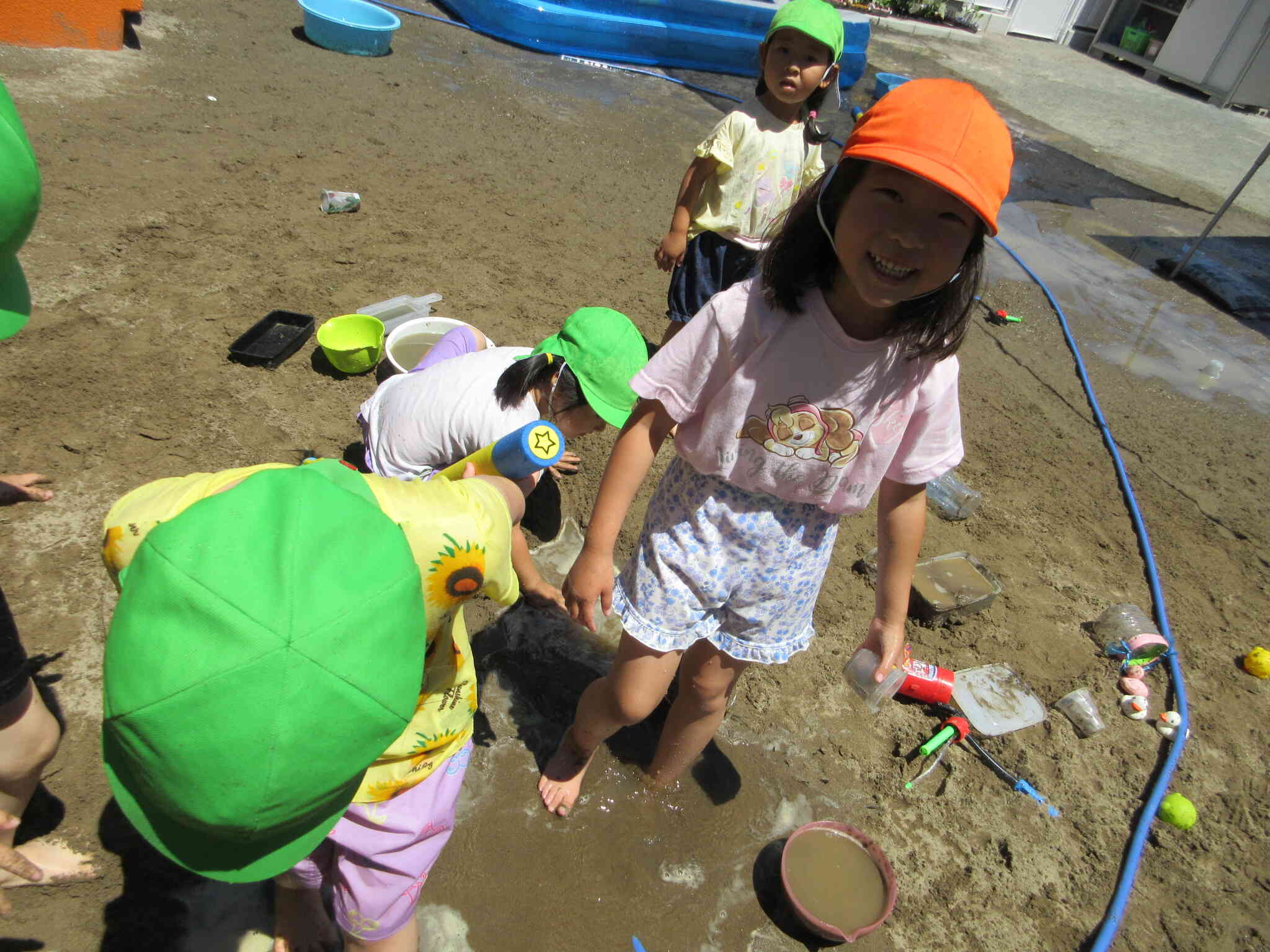 水遊び楽しかったよ～3、4、5歳児～