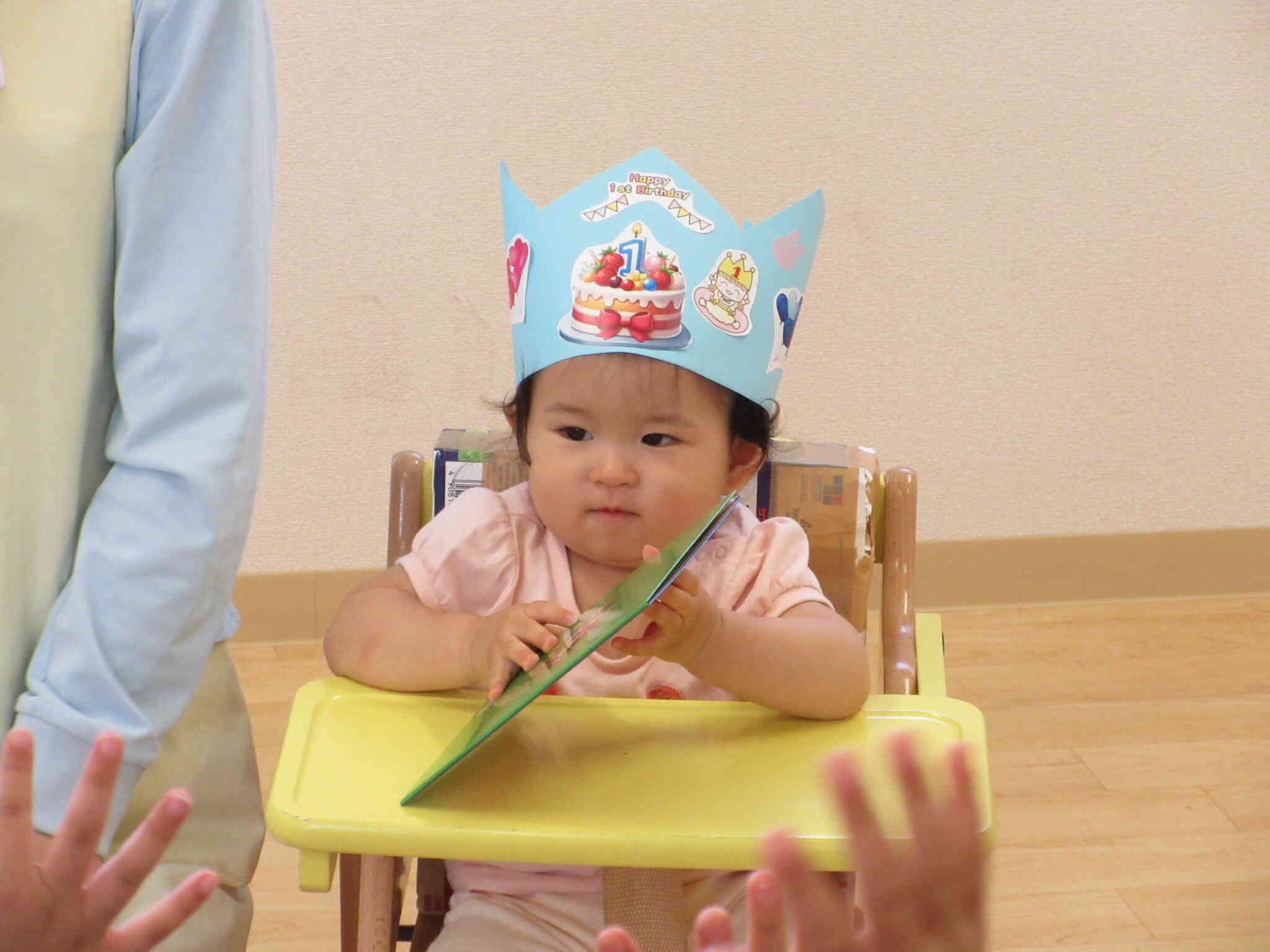 お名前を呼ばれて、元気いっぱい。