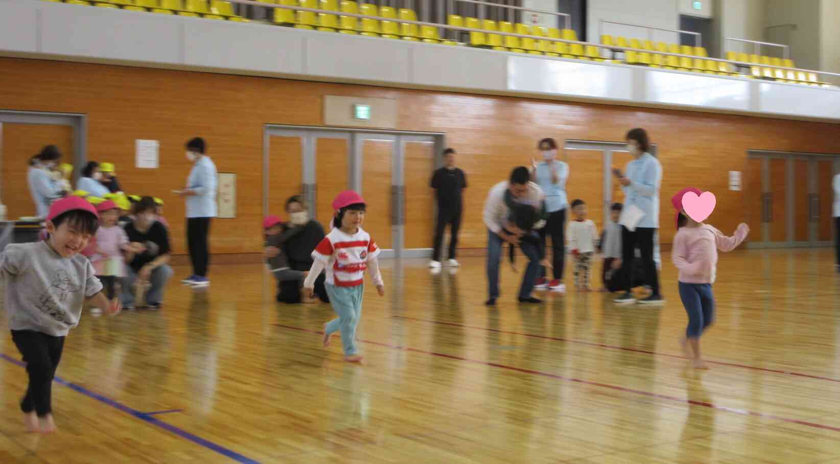 勢いよくゴールに向かってダッシュ!