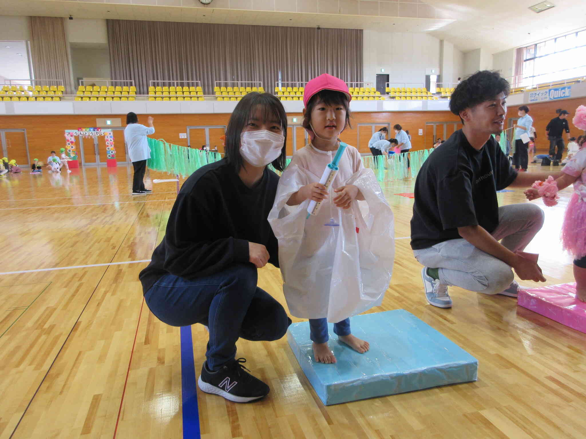 ゴールしたら、一緒に写真。白はお医者さんでした。