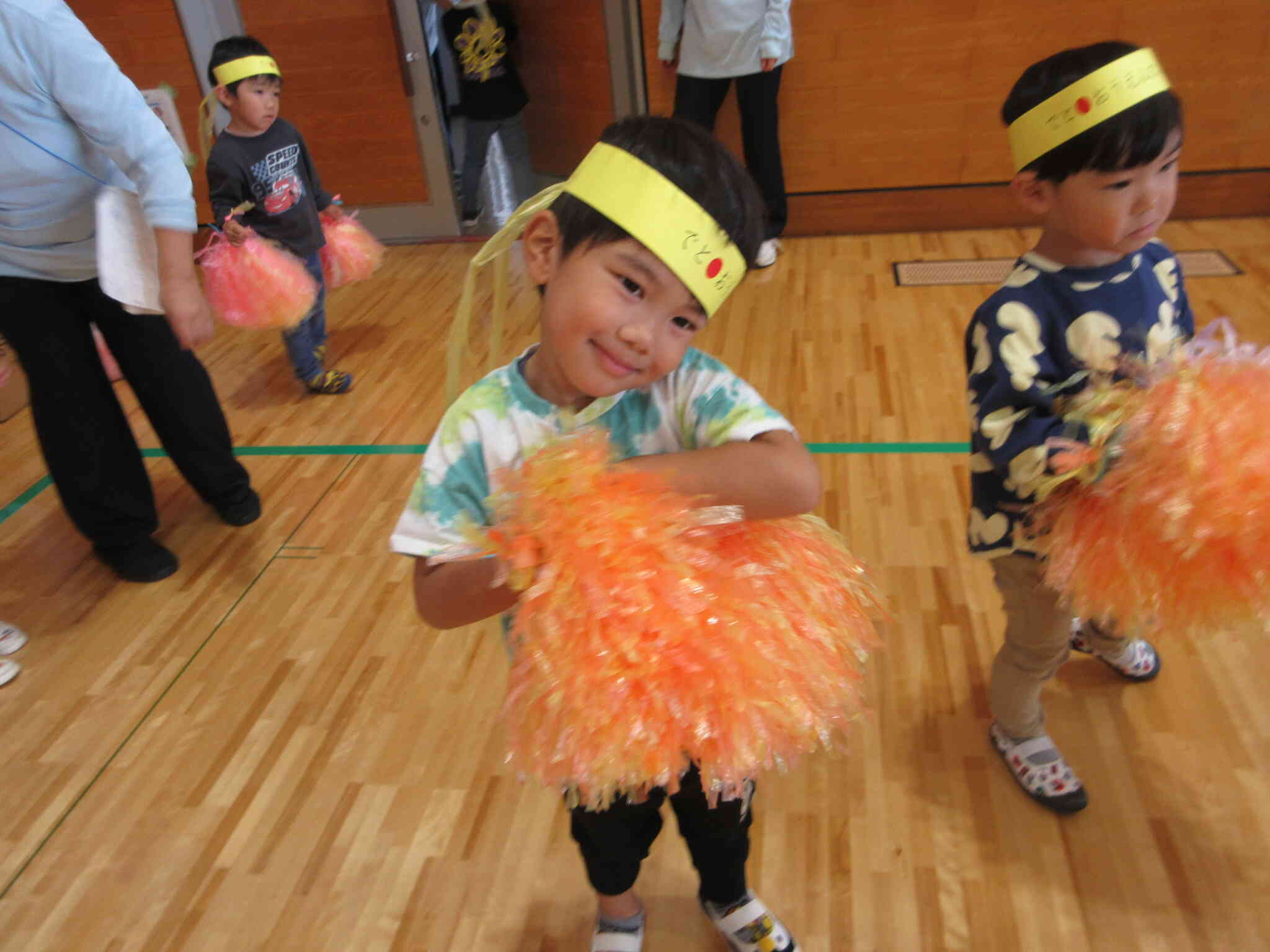 応援ダンスに向けて準備万端！