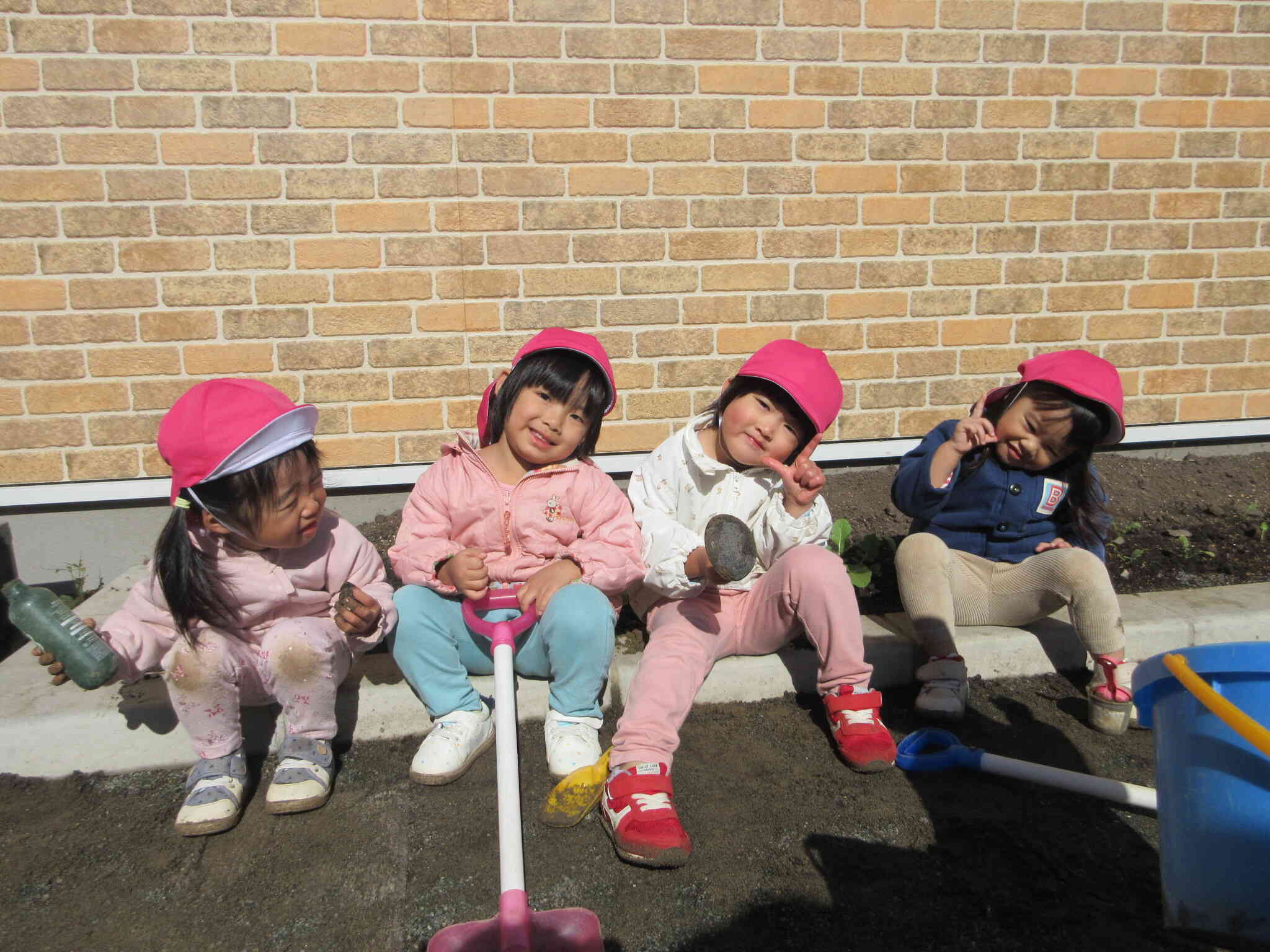 「あったかいね～」「そうだよね～」