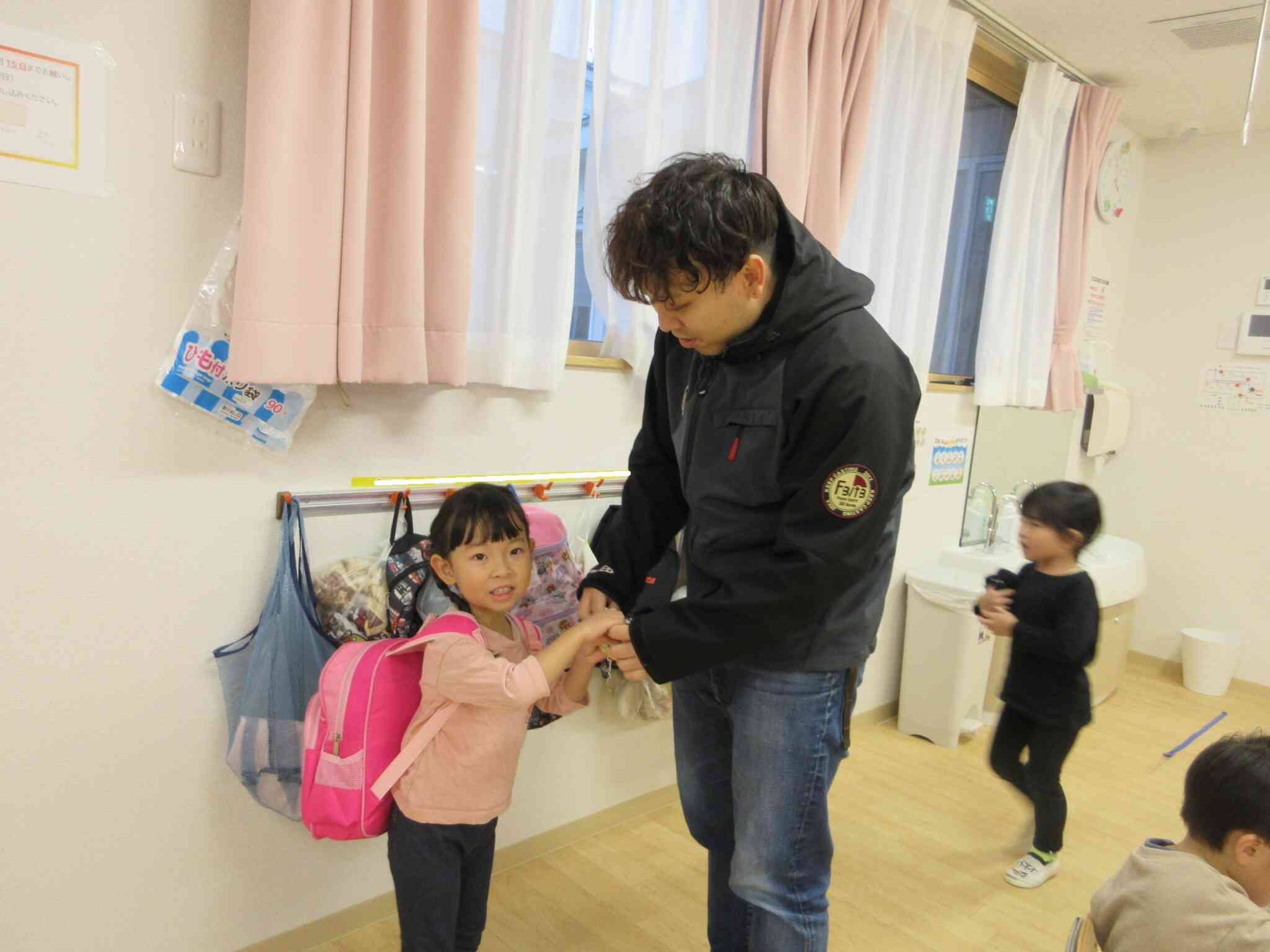 「ありがとう」とお手紙を渡しました。