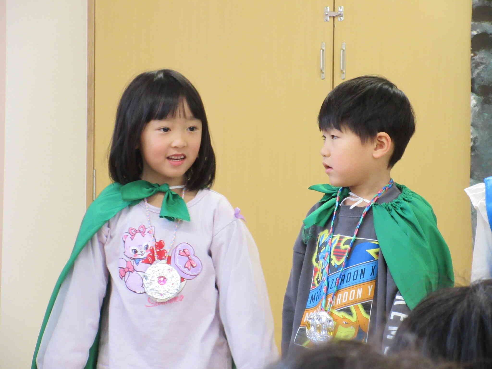 セリフも大きな声で言えてました