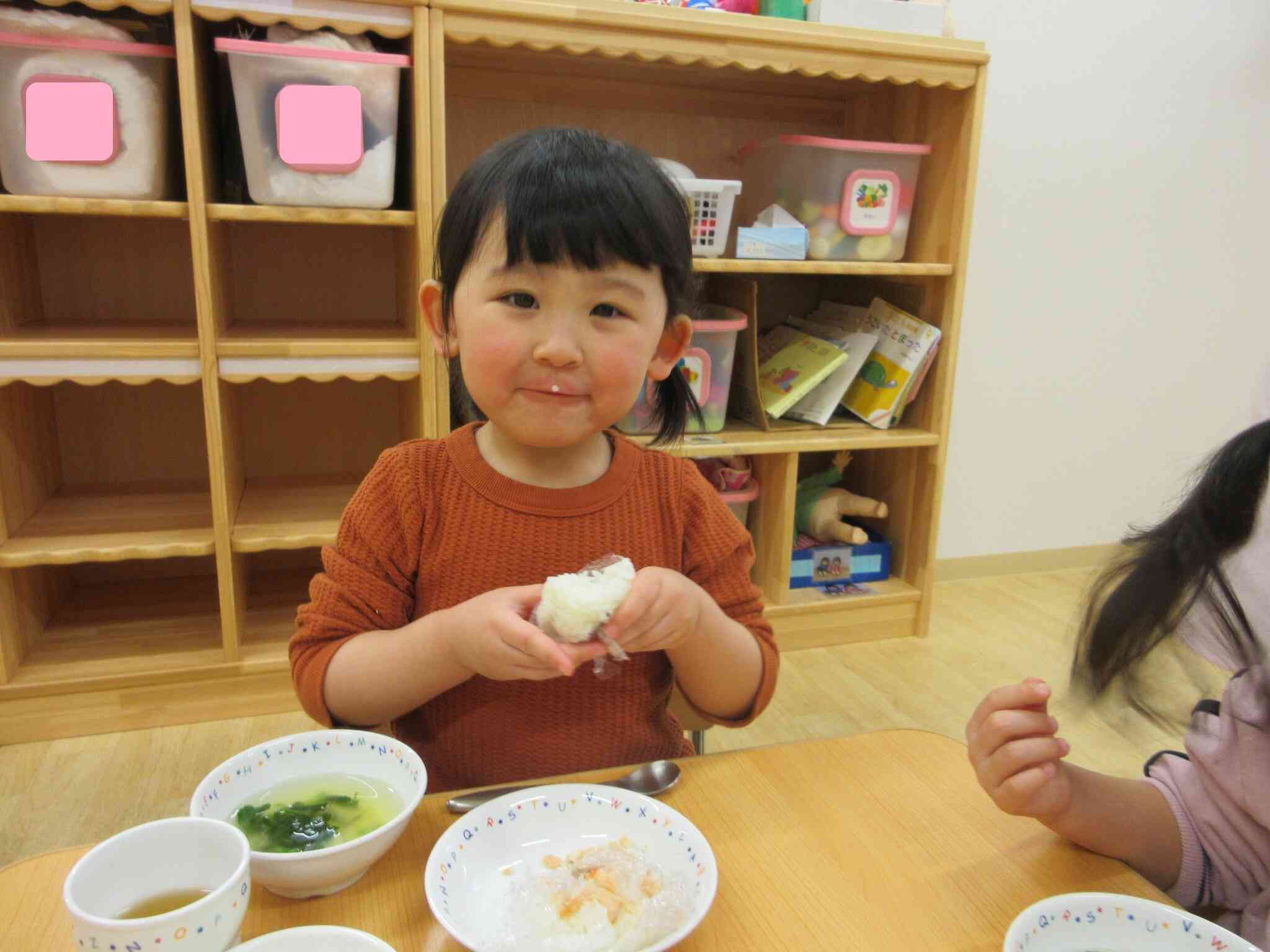 自分で作ったおにぎりは格別！