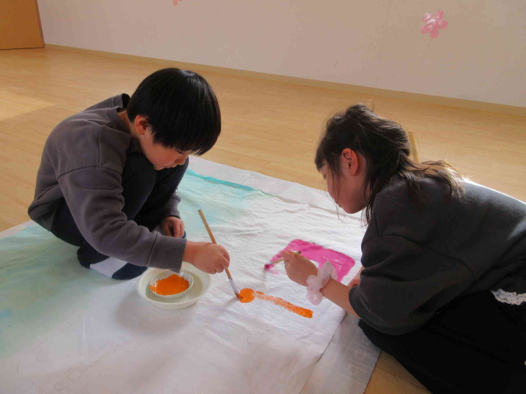 綺麗な旗になったね