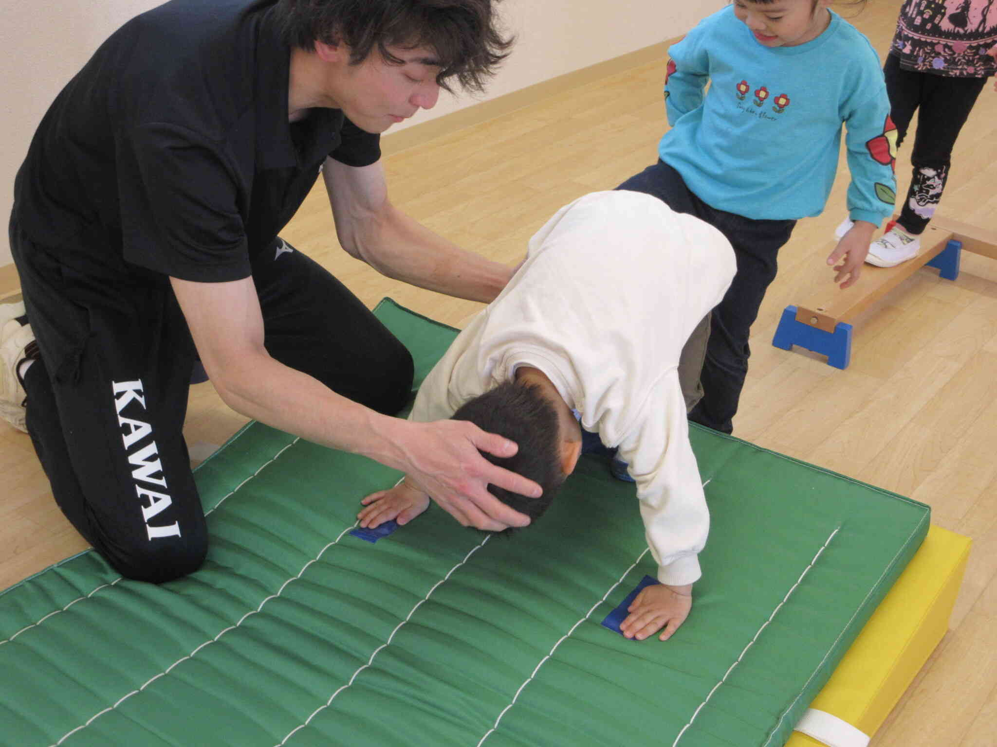 でんぐり返しにも挑戦！