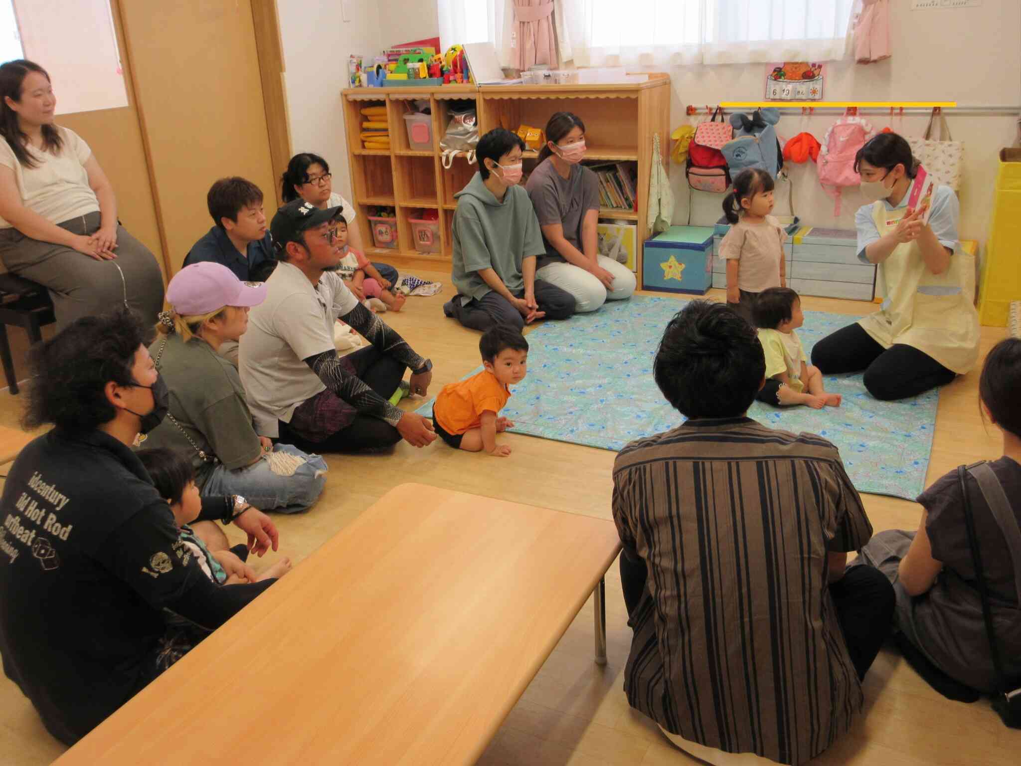 保育参加～1歳児　あひる組～