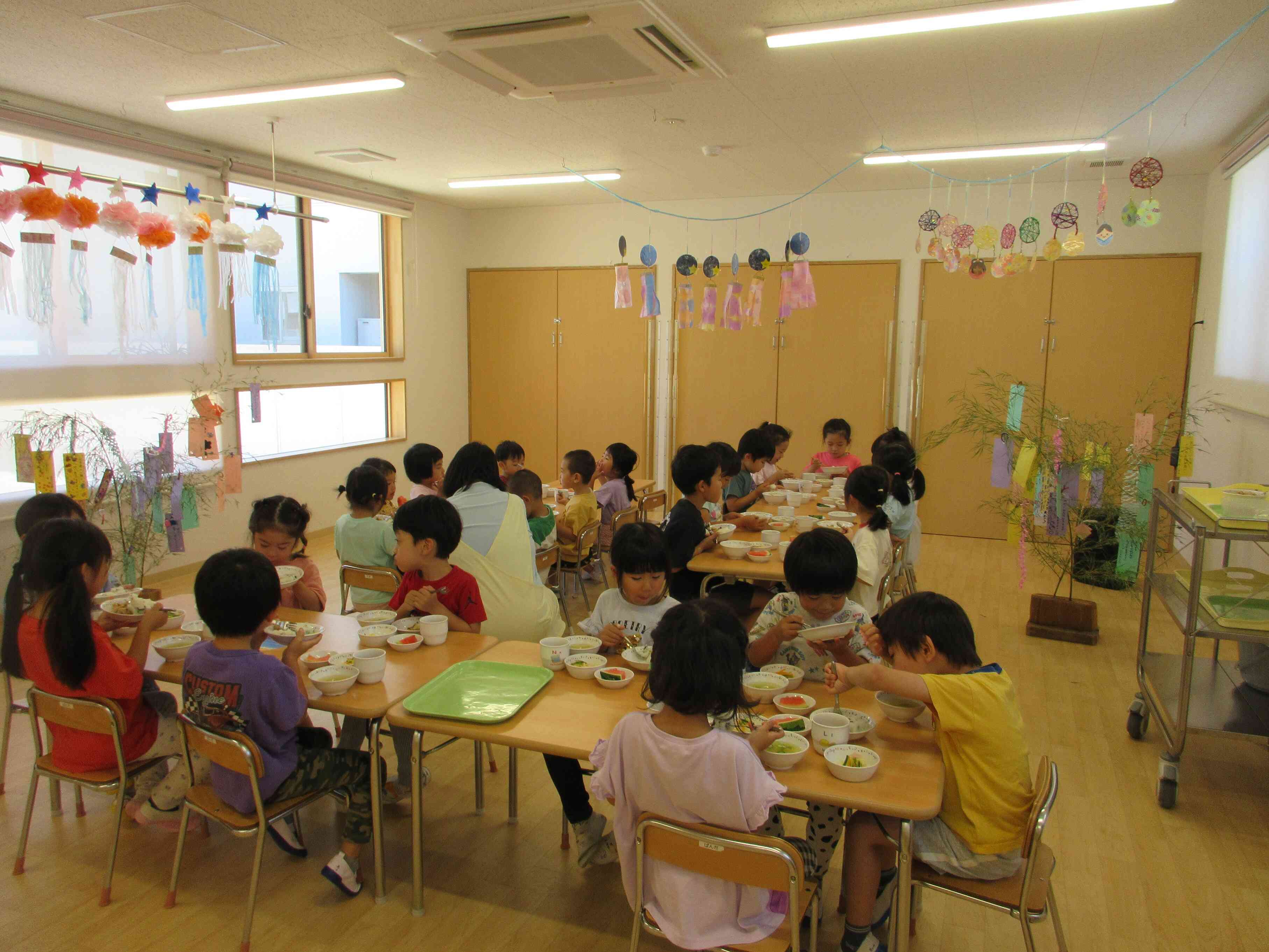 七夕ランチパーティー楽しいね