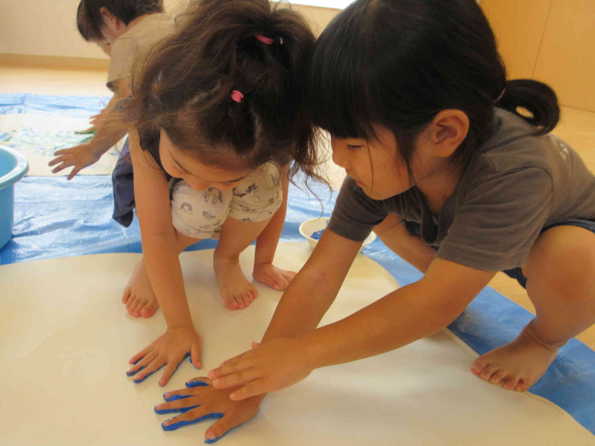 ぱんだ組　絵の具あそび
