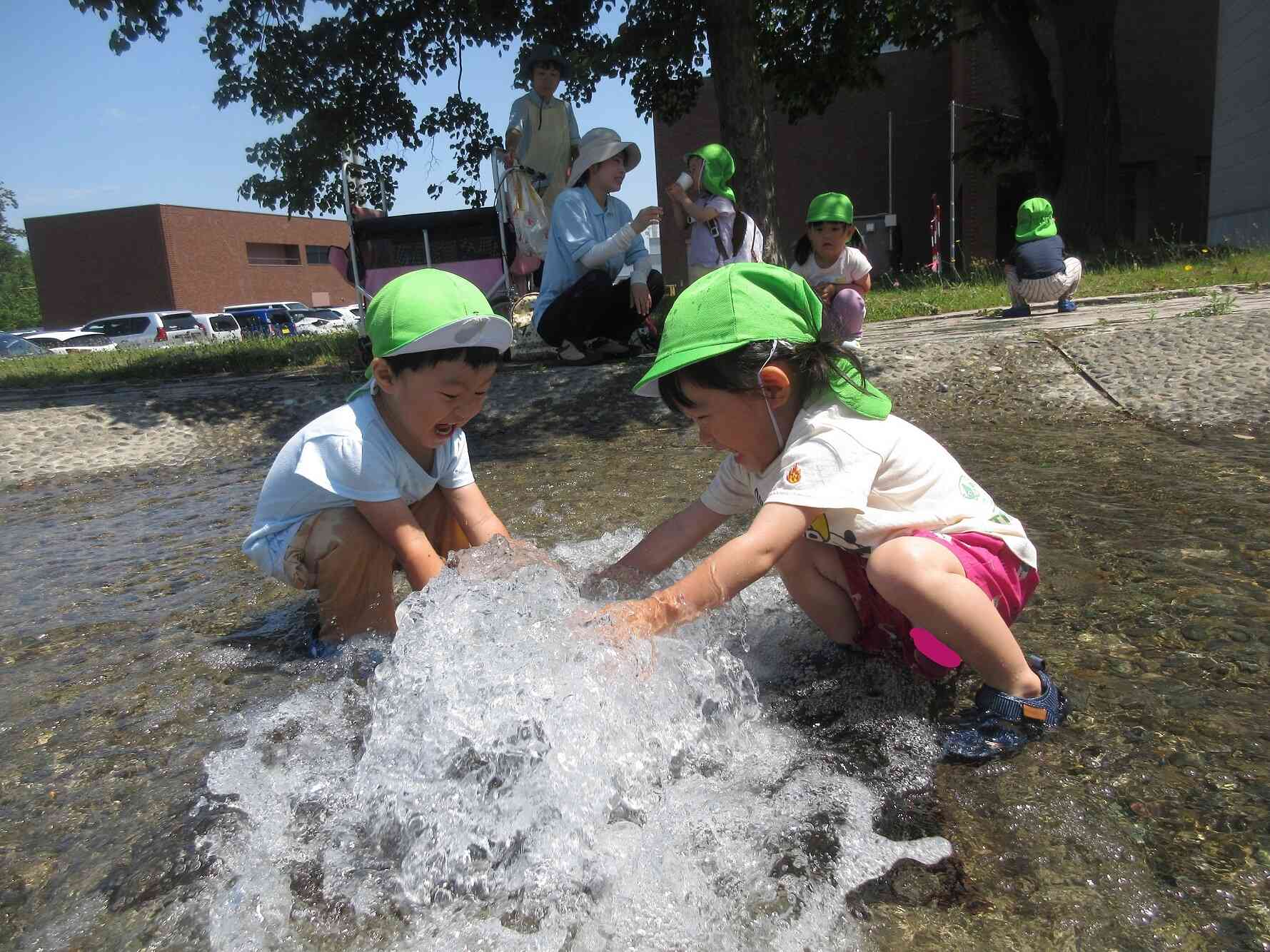 水遊びは最高！！