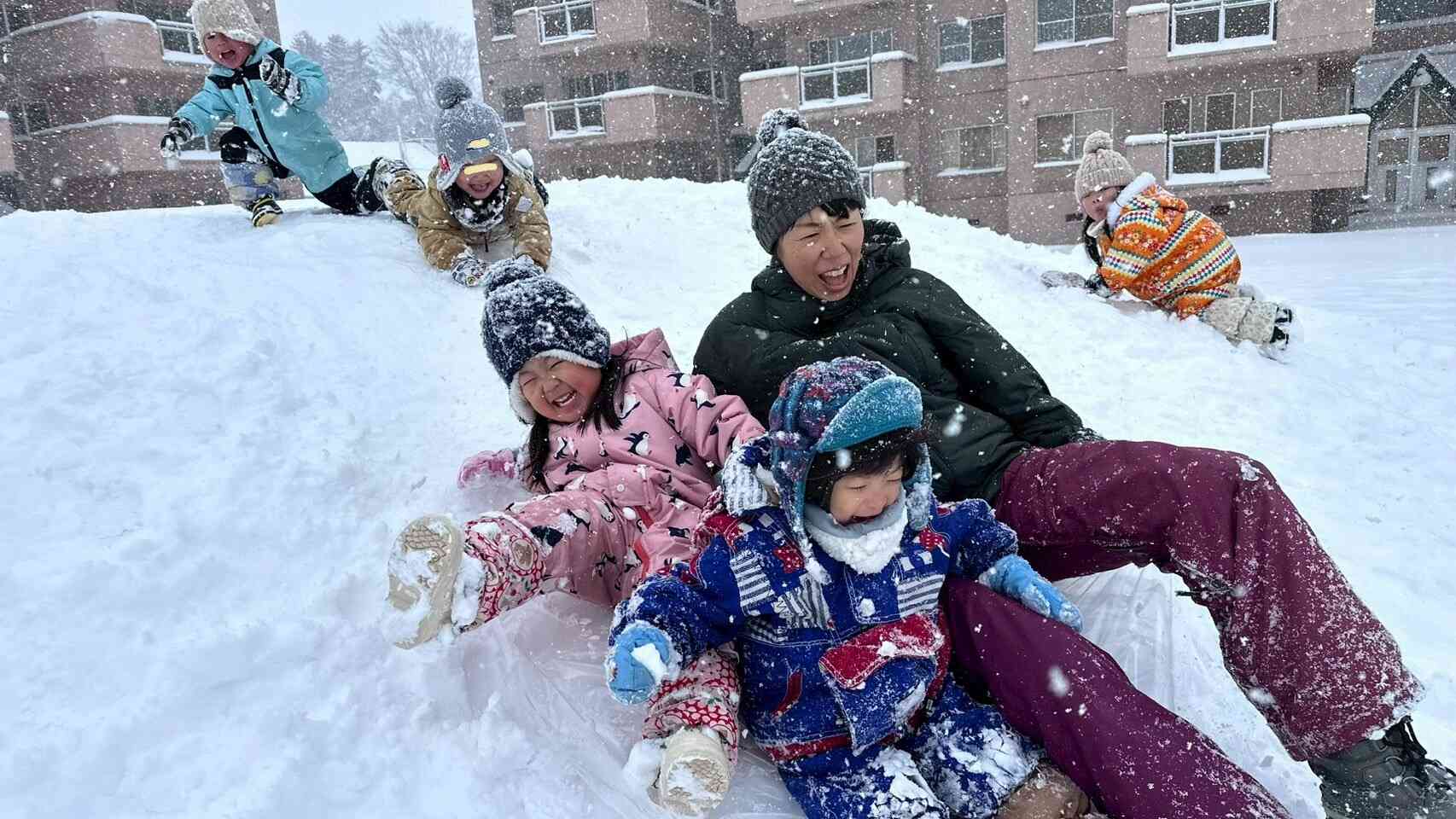 毎日、毎日雪遊び！！！